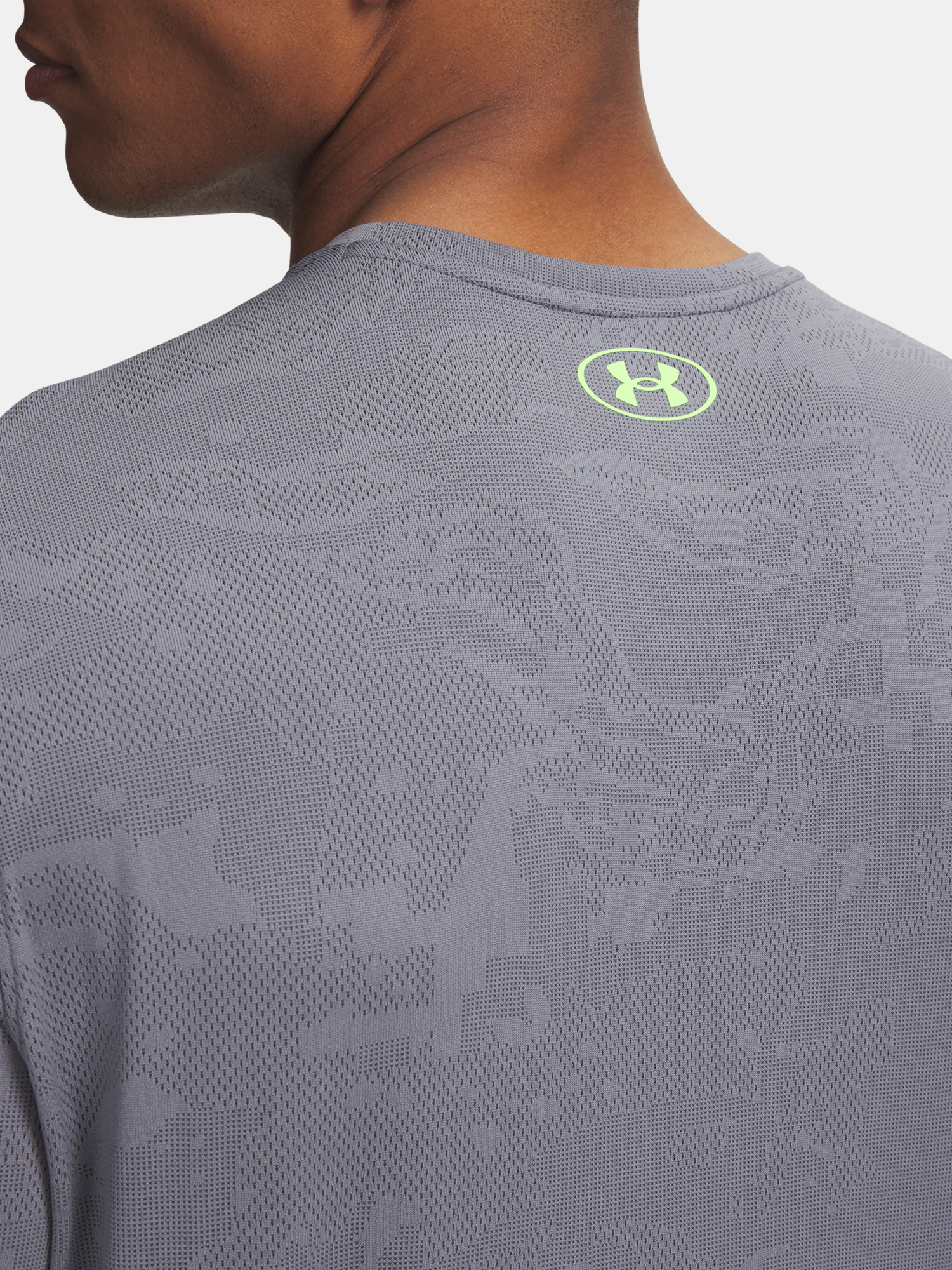 Men's Under Armour UA Tech Vent Jacquard SS-GRY T-Shirt - Mens