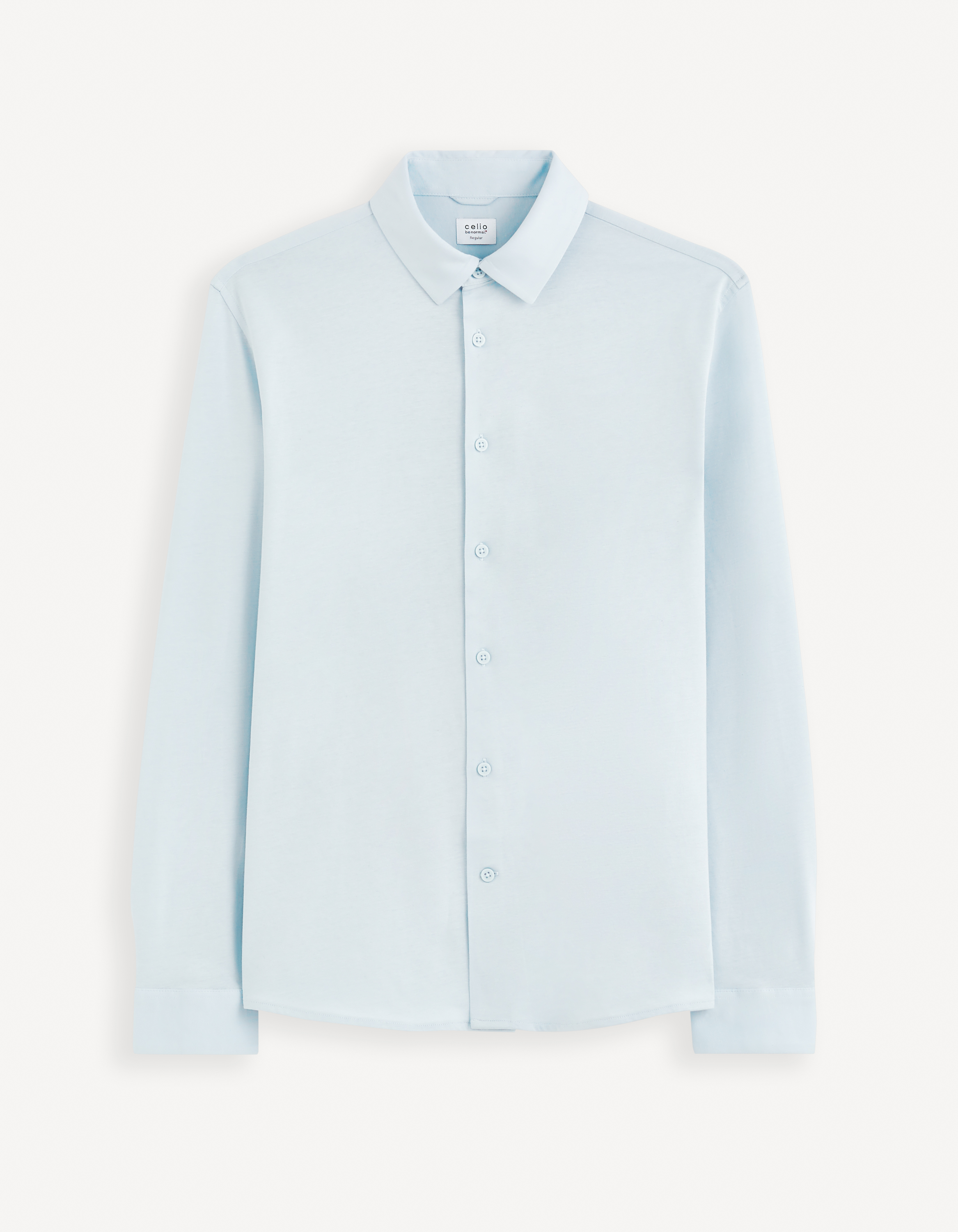 Camasi casual pentru barbati Celio - albastru deschis