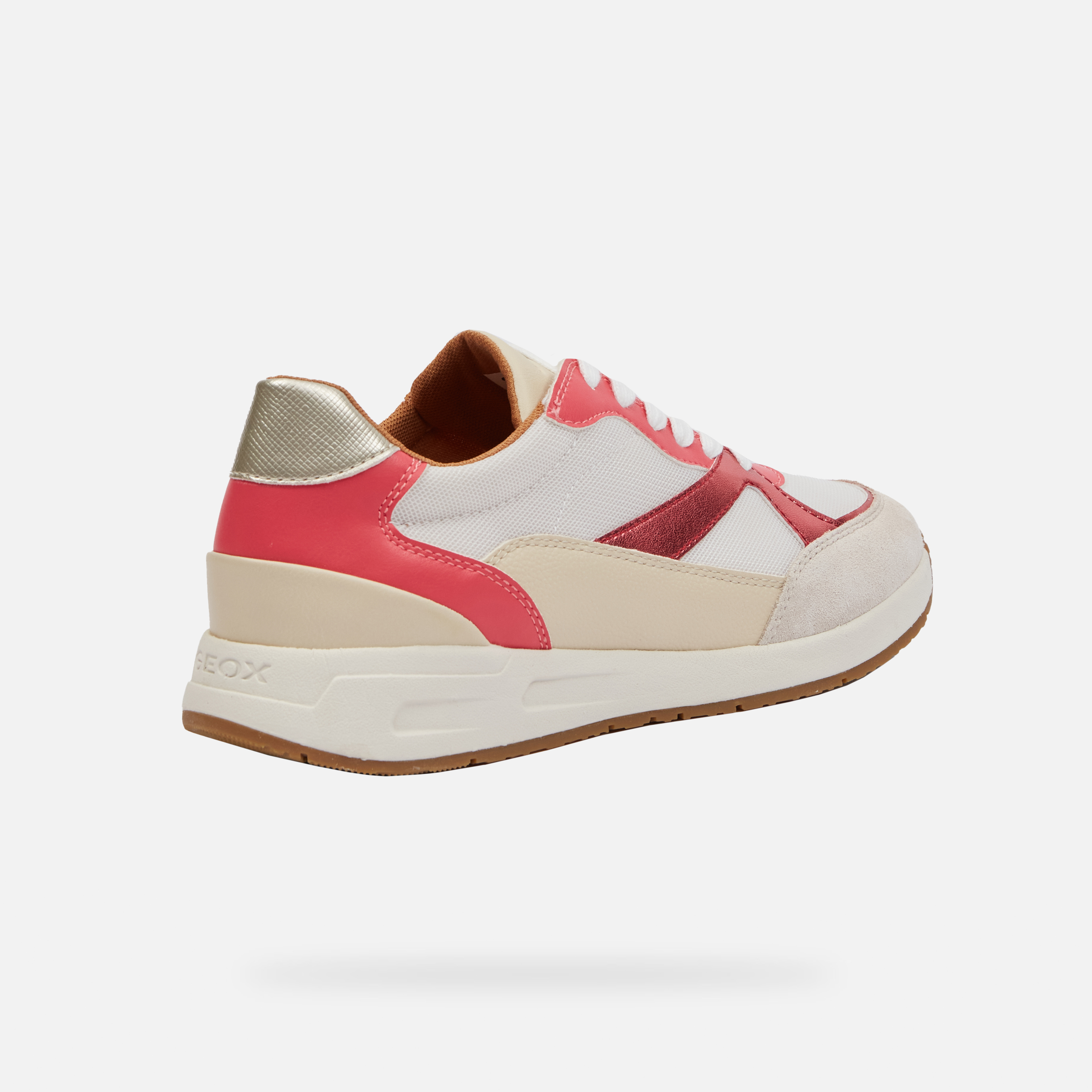 White women's sneakers Geox Bulmya - Women's