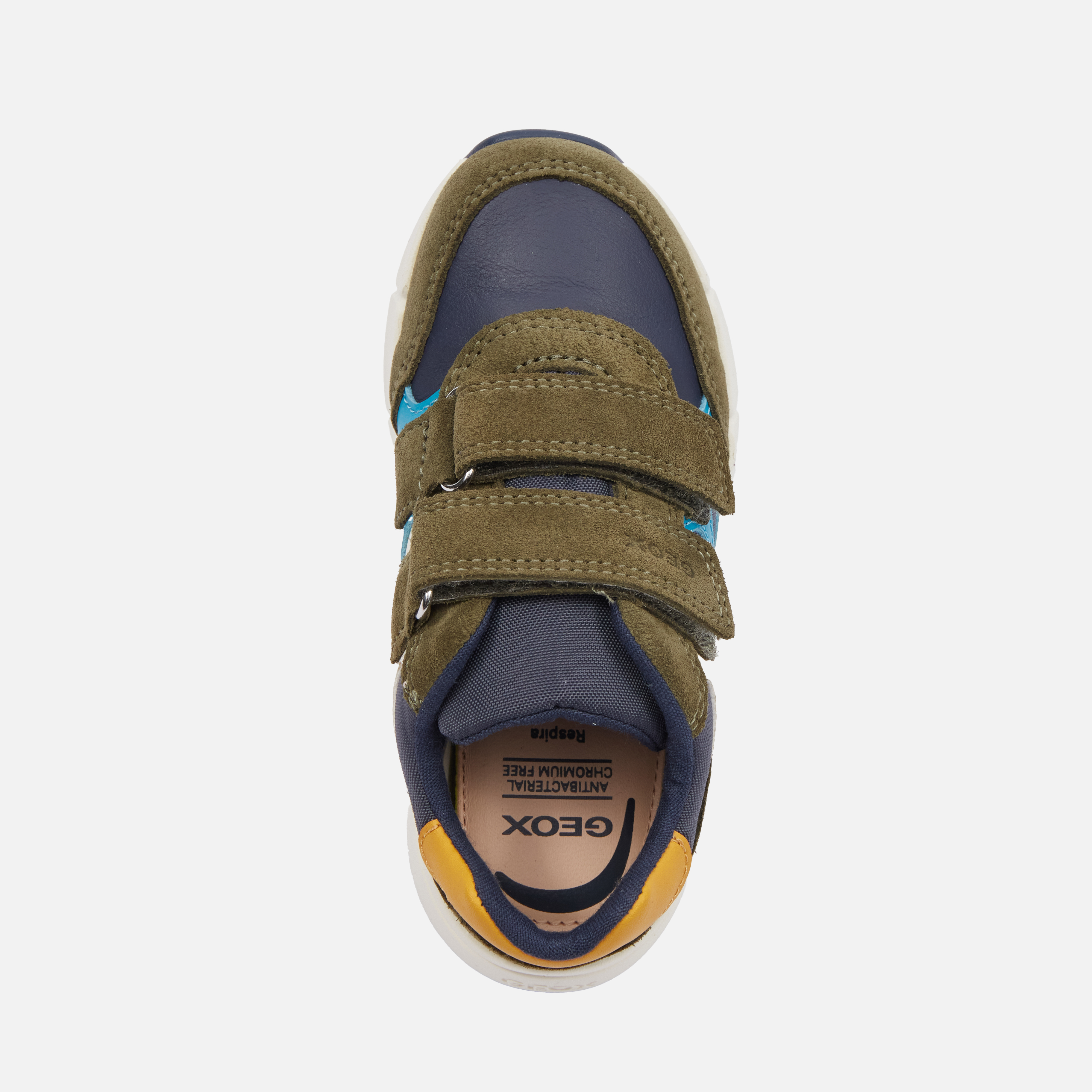 Khaki boys' shoes for the first steps Geox Flexyper Mini Boy - Boys
