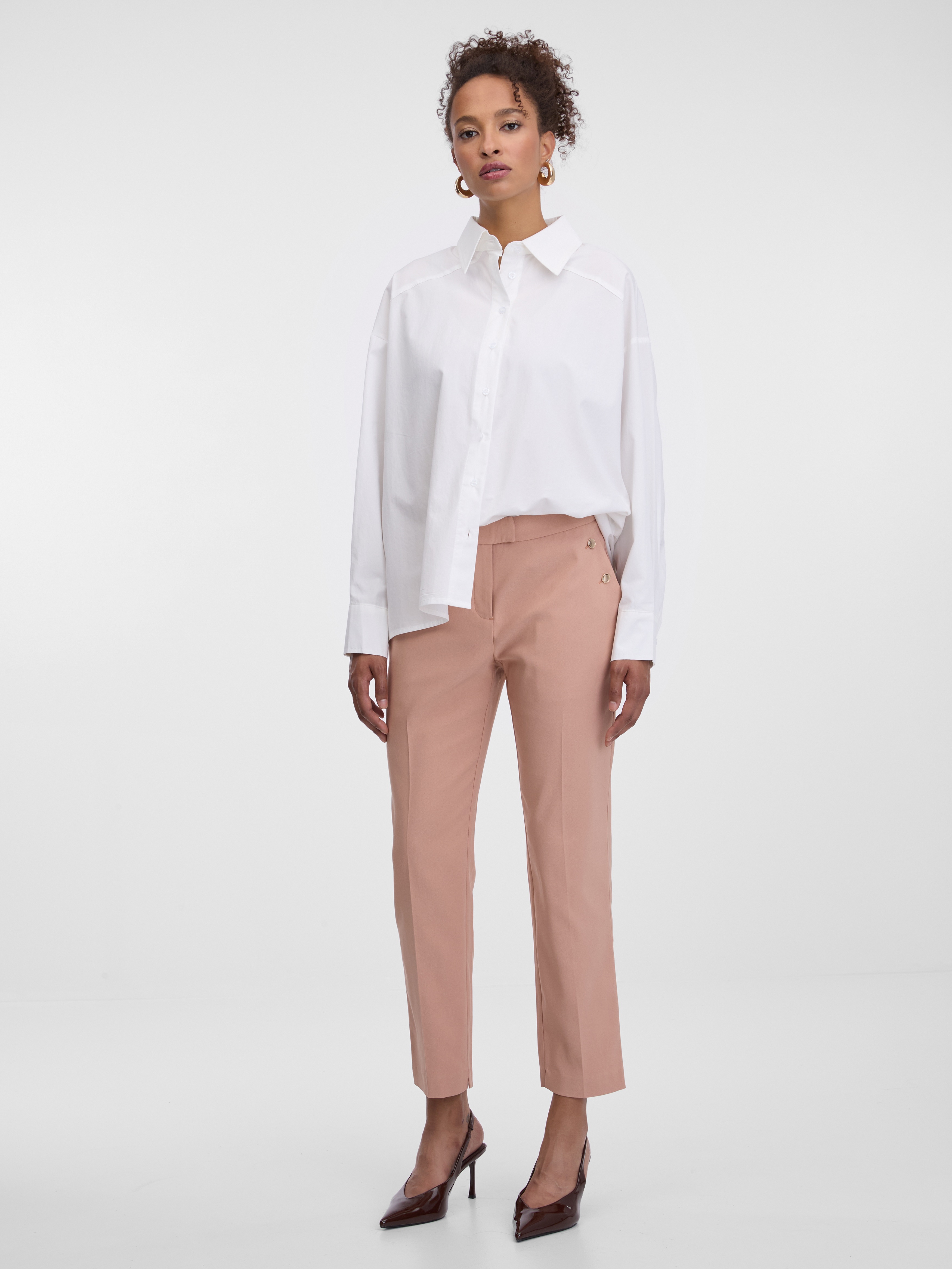 Béžové dámske nohavice ORSAY