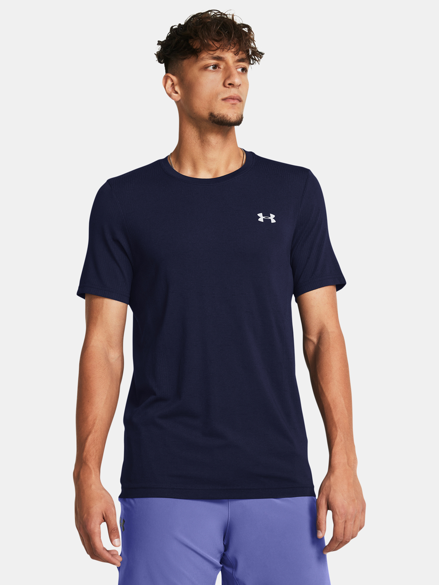 Men's T-shirt Under Armour Vanish Seamless SS-BLU - Men's