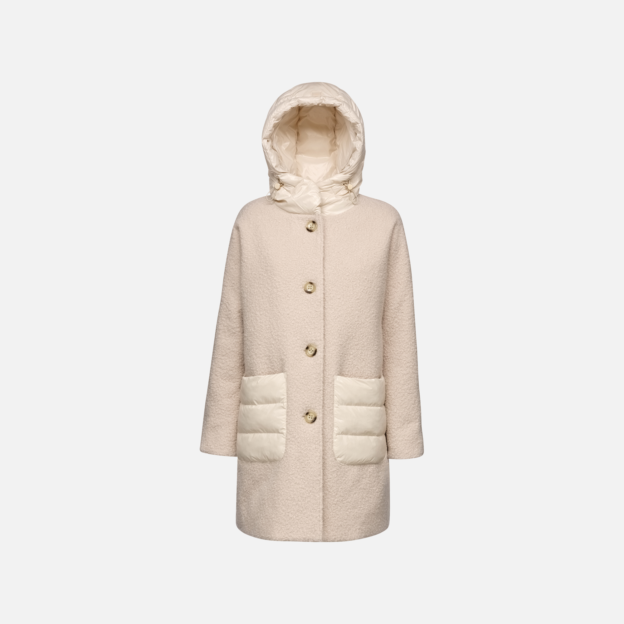 Women&#039;s Cream Jacket Geox Calithe - Women&#039;s