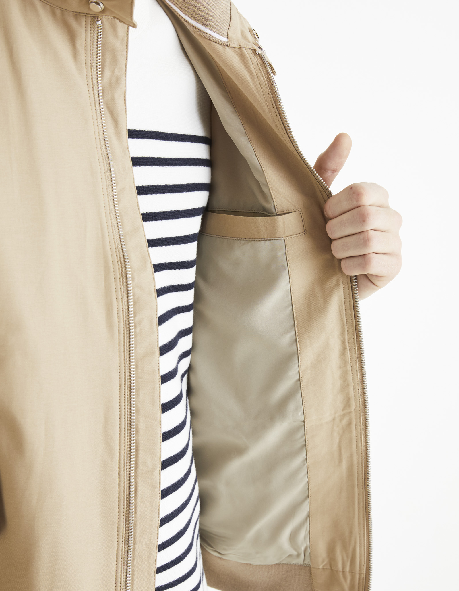 Jachete subtire pentru barbati Celio - bej