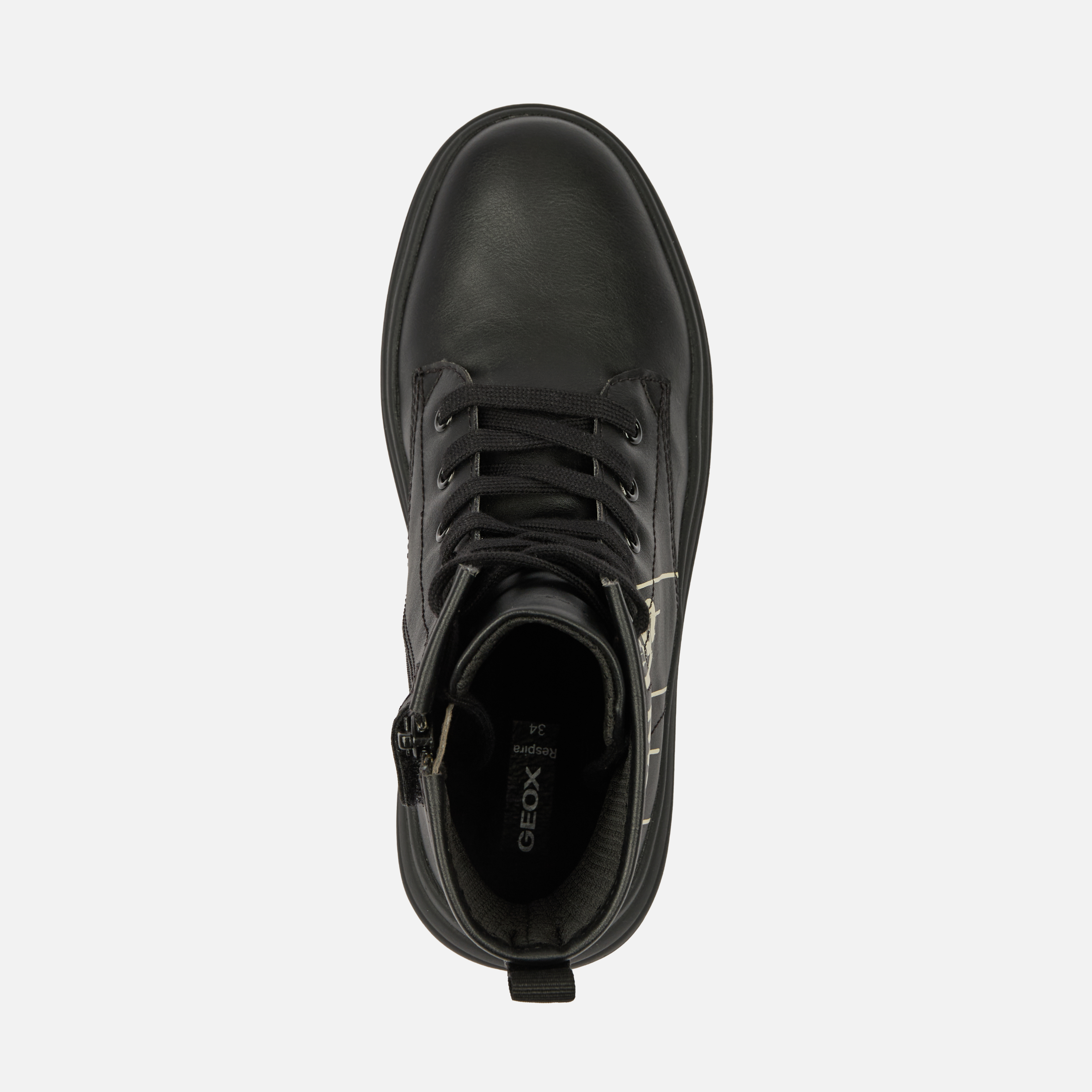 Black Girls Ankle Boots Geox Phaolae Girl - Girls
