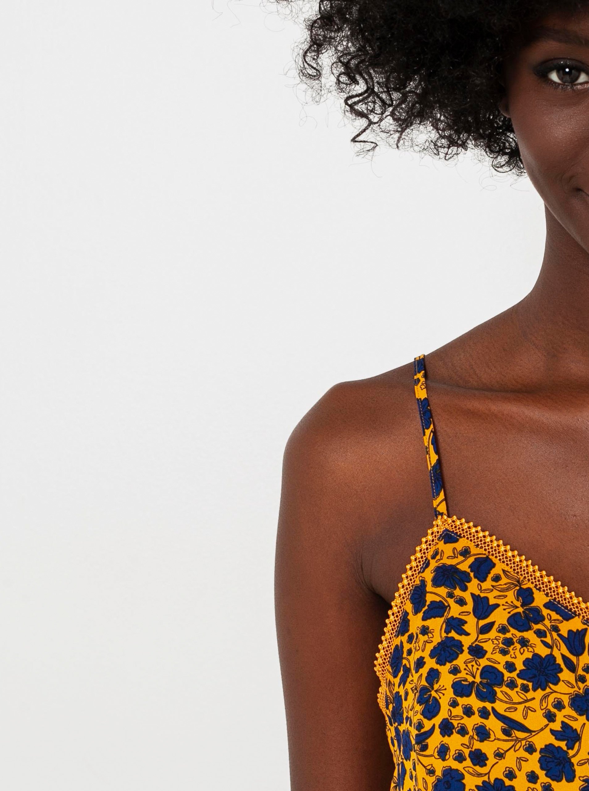 Top crop dama, CAMAIEU Flowered