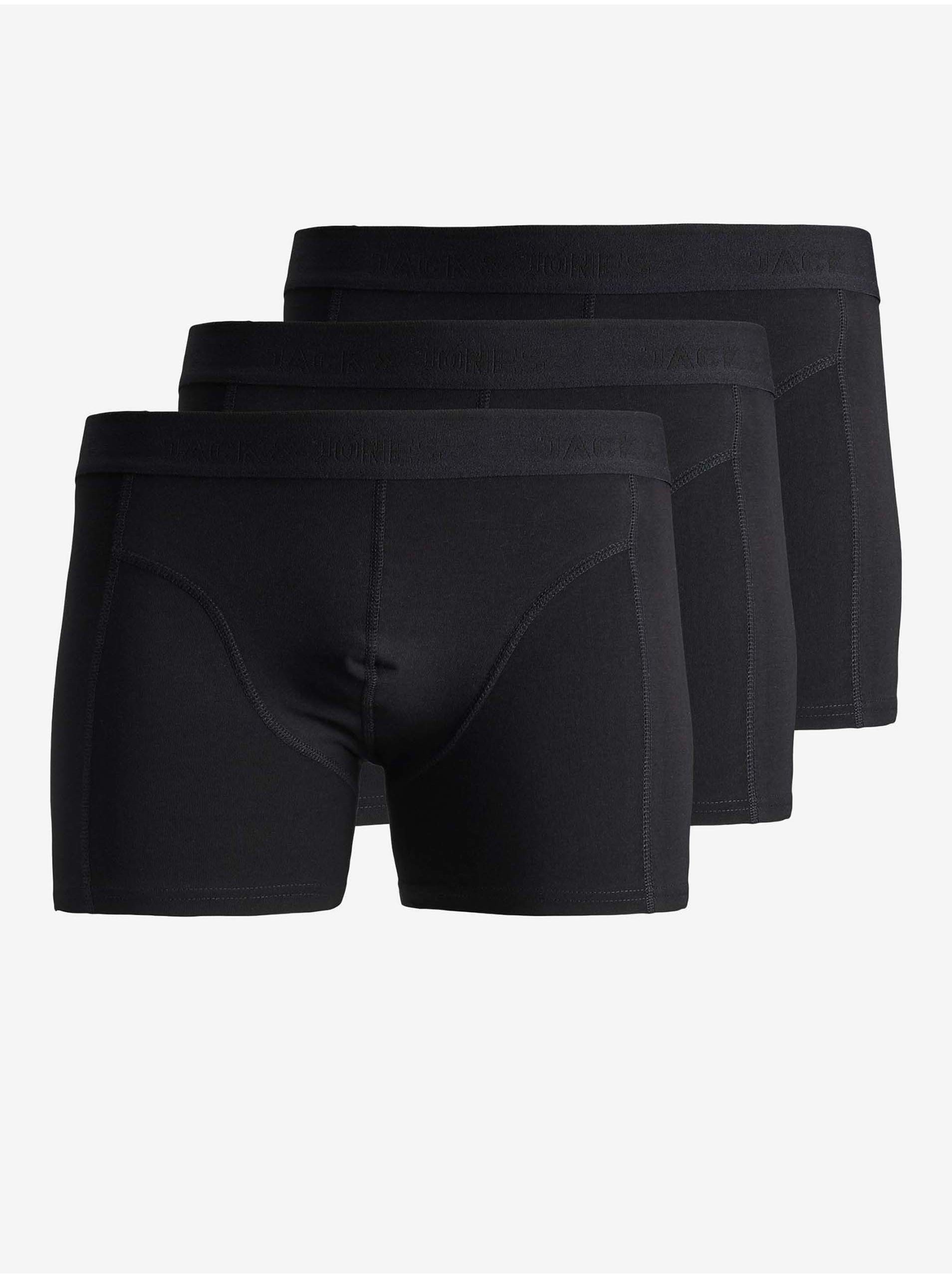 3PACK Men's Boxers Jack And Jones Black