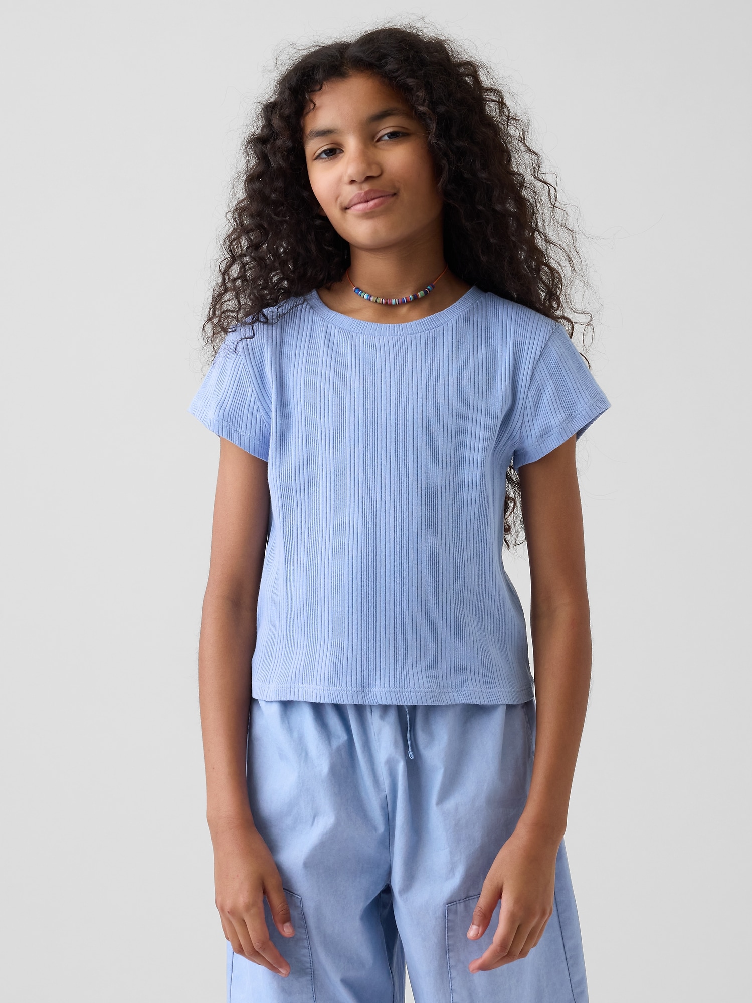 GAP Children's Ribbed T-Shirt - Girls