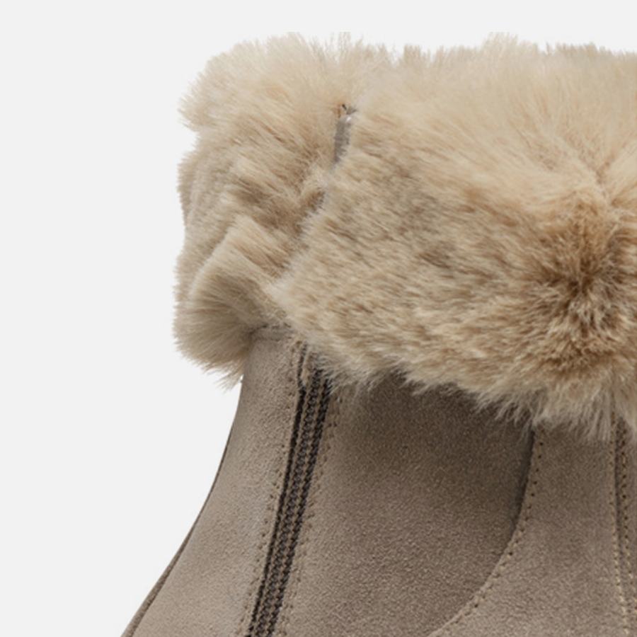 Beige women's ankle boots Geox Felleny - Women's
