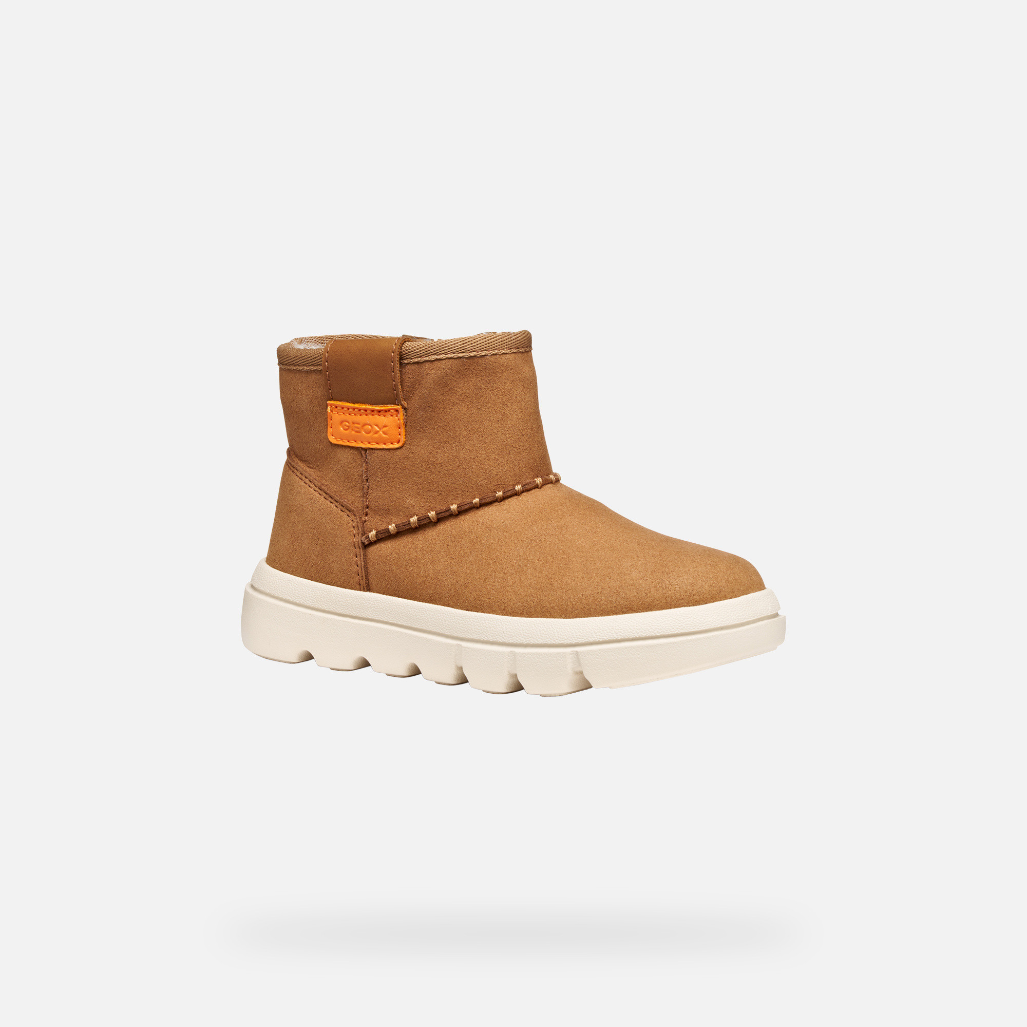 Light Brown Girls Ankle Boots Geox Willaboom - Girls