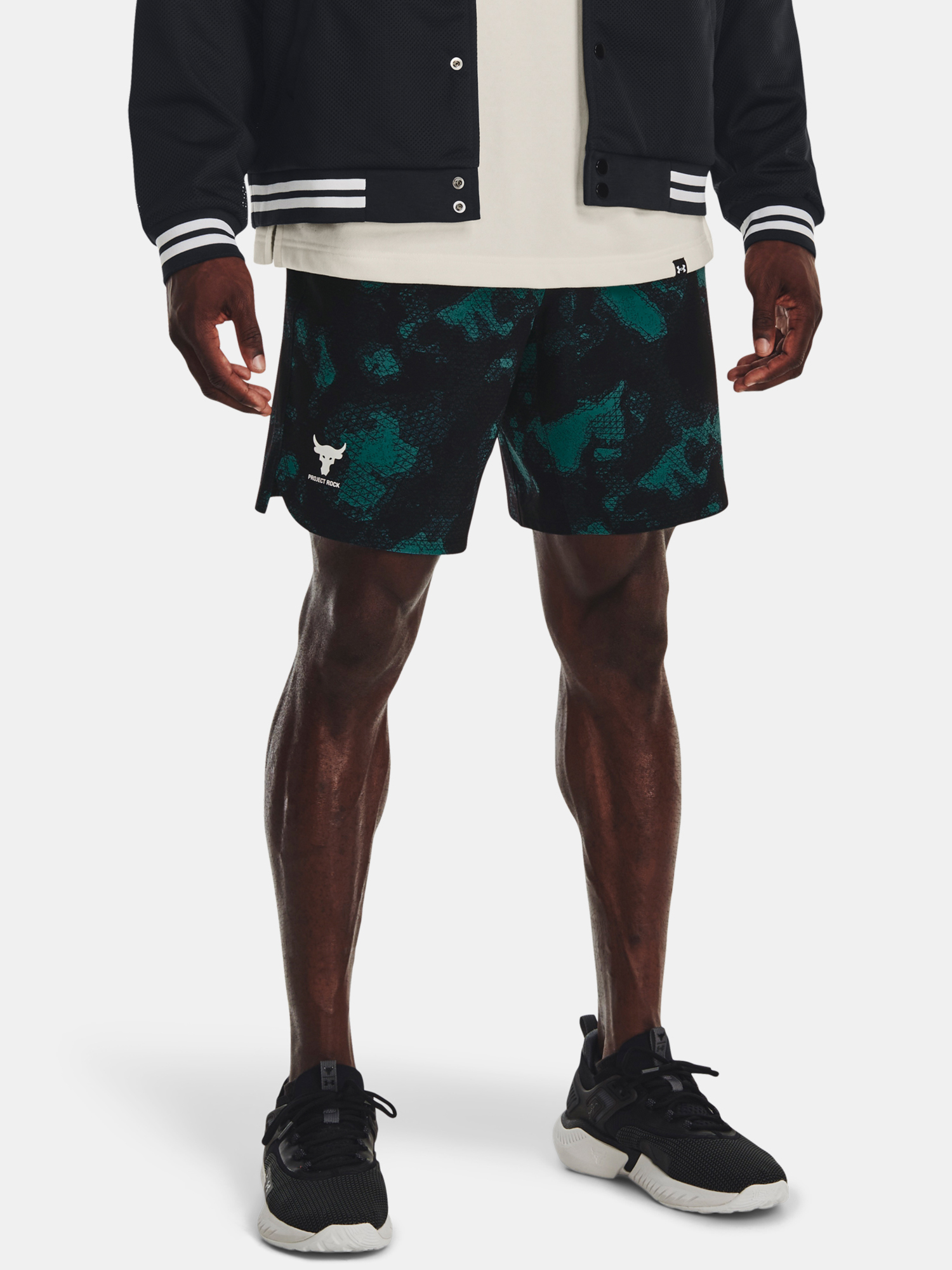 Under Armour Kraťasy Pjt Rock Printed Wvn Short-GRN - Pánské