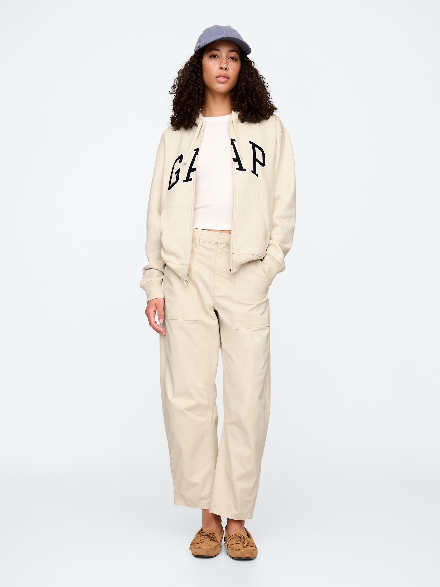 GAP Zip-up hoodie with logo - Women&#039;s
