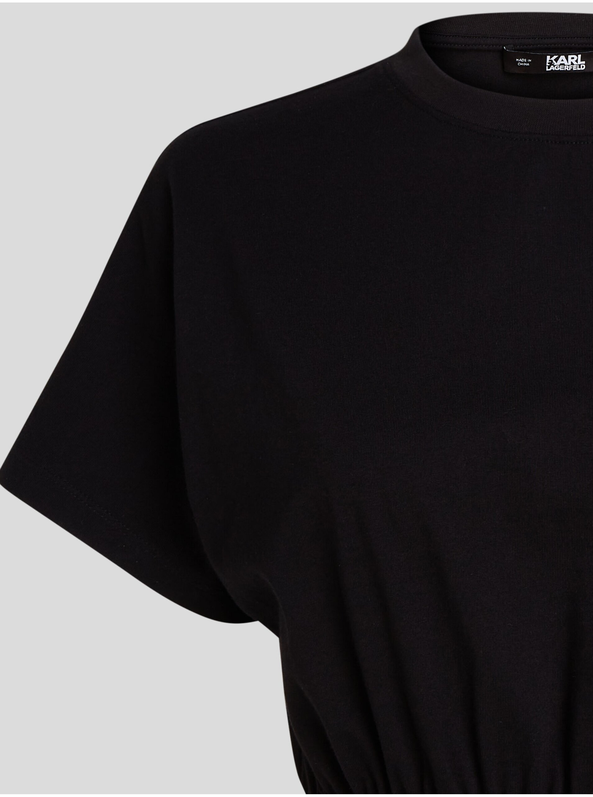 Black women&#039;s dress KARL LAGERFELD Logo - Women&#039;s