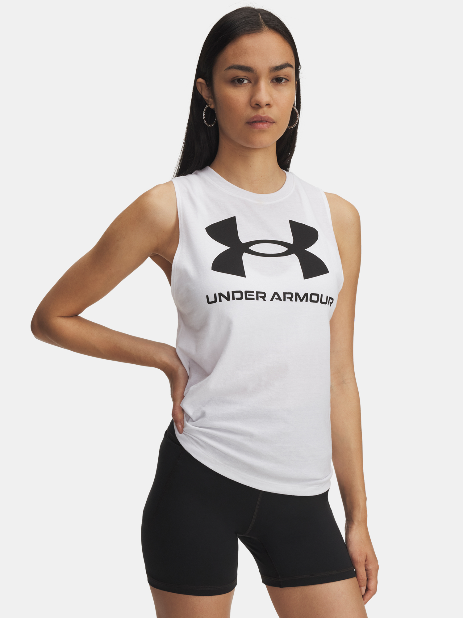 Under Armour UA Logo Tank-WHT Women's Tank Top - Women's
