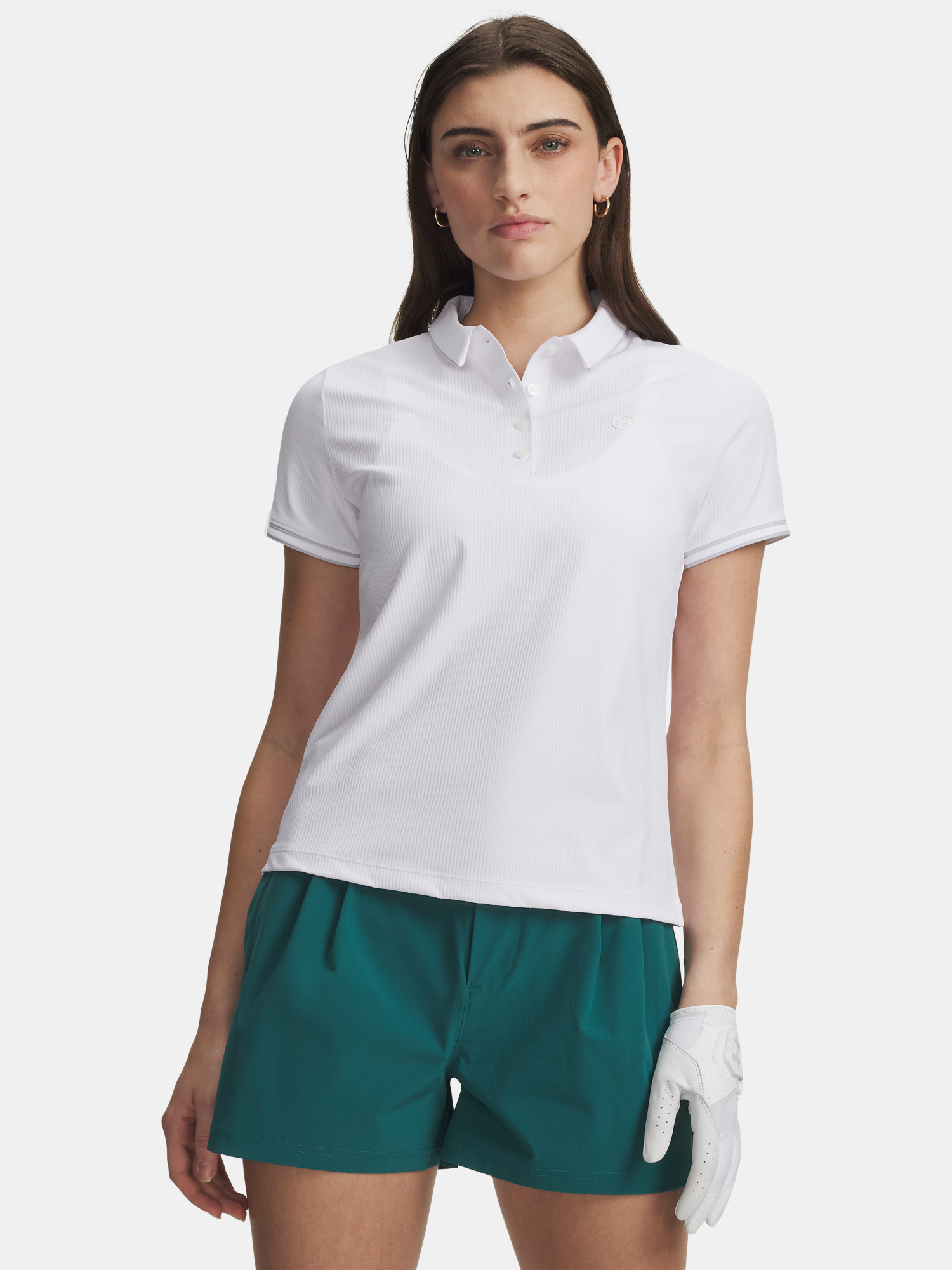 Under Armour UA Drive Chill SS Polo-WHT Women's T-Shirt - Women's