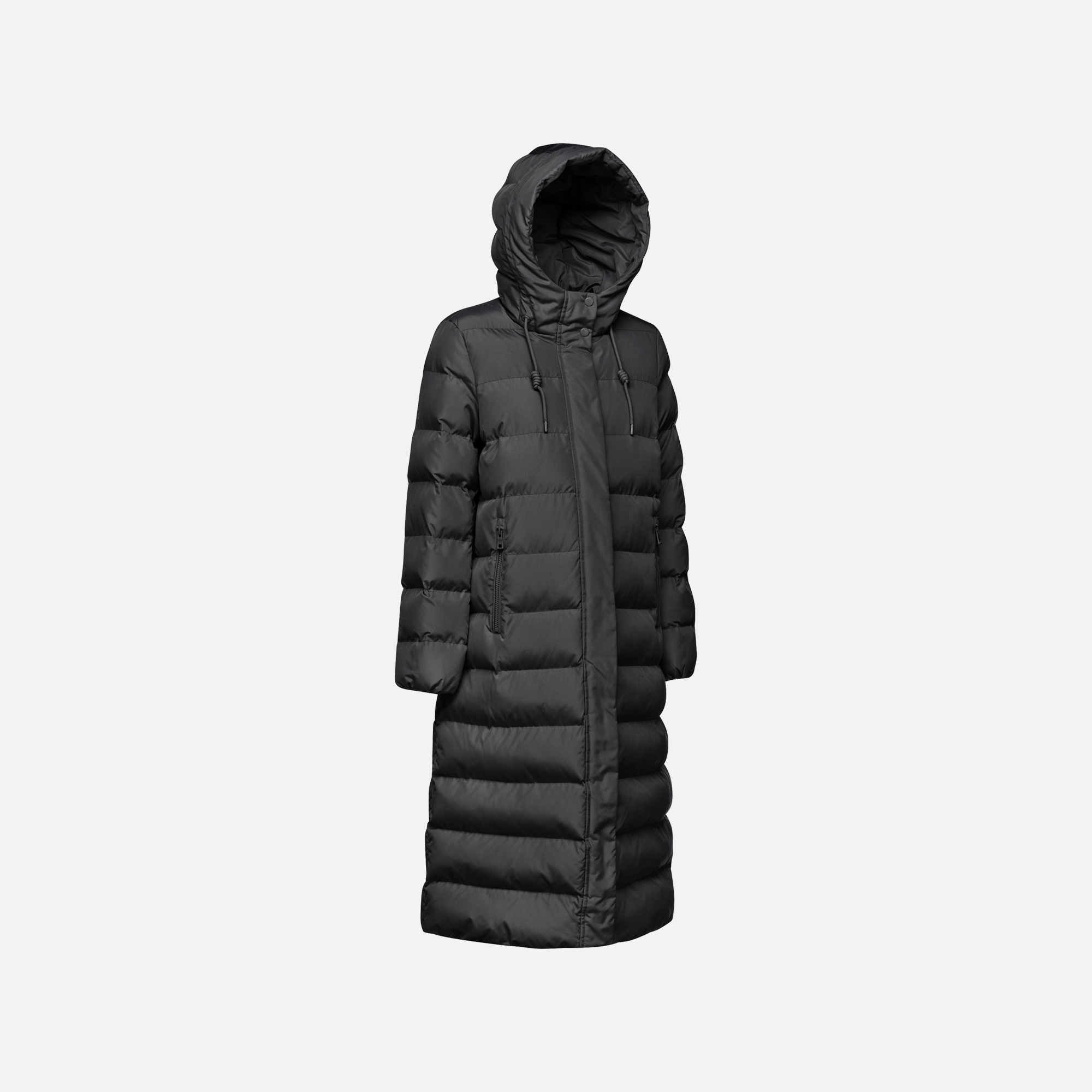 Black women&#039;s coat Geox Anylla - Women&#039;s