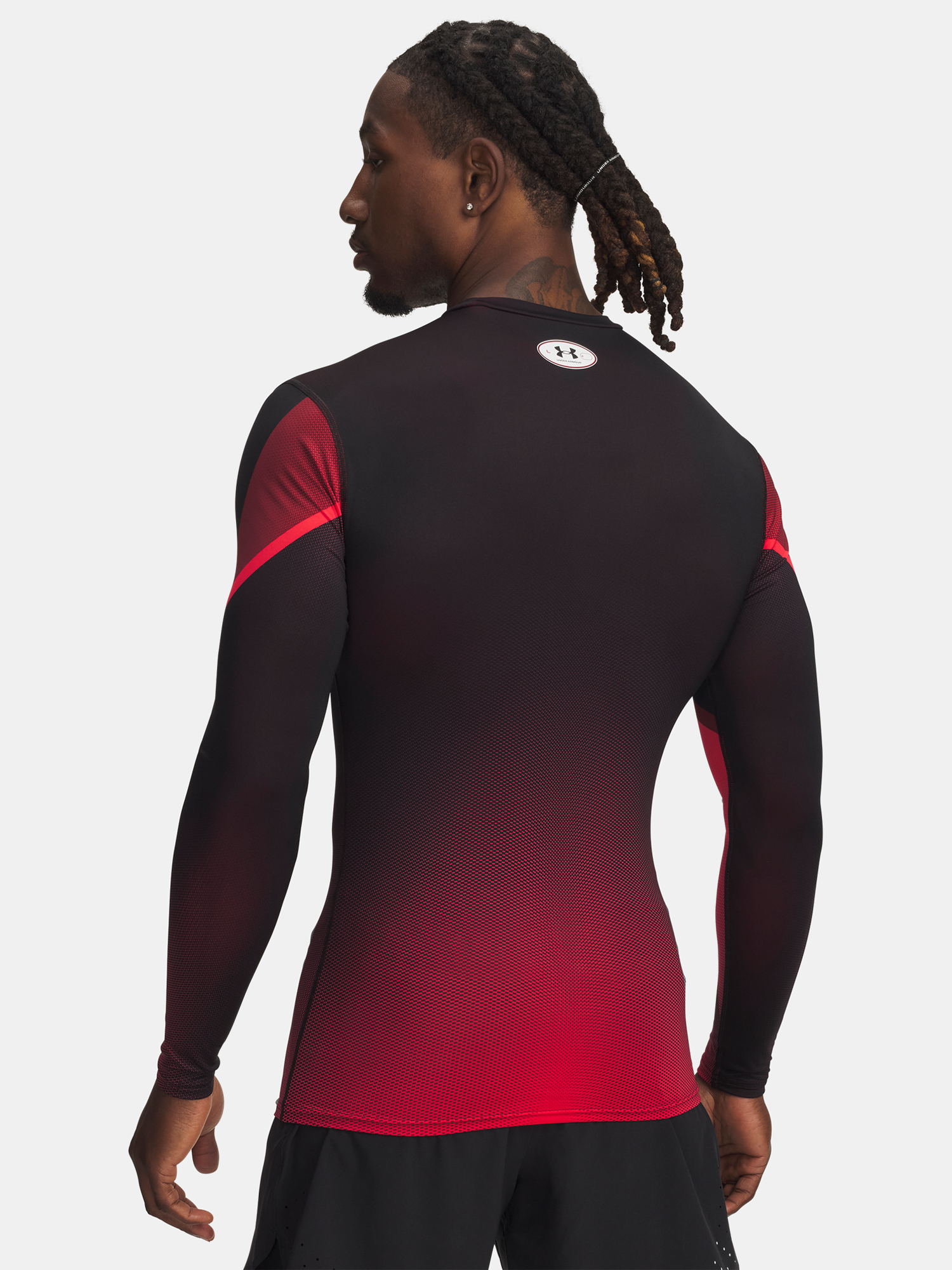 Men's T-shirt Under Armour UA Heatgear Sub Crew LS-RED - Men's