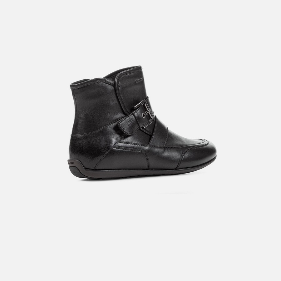Black women's ankle boots Geox New Moena - Women's