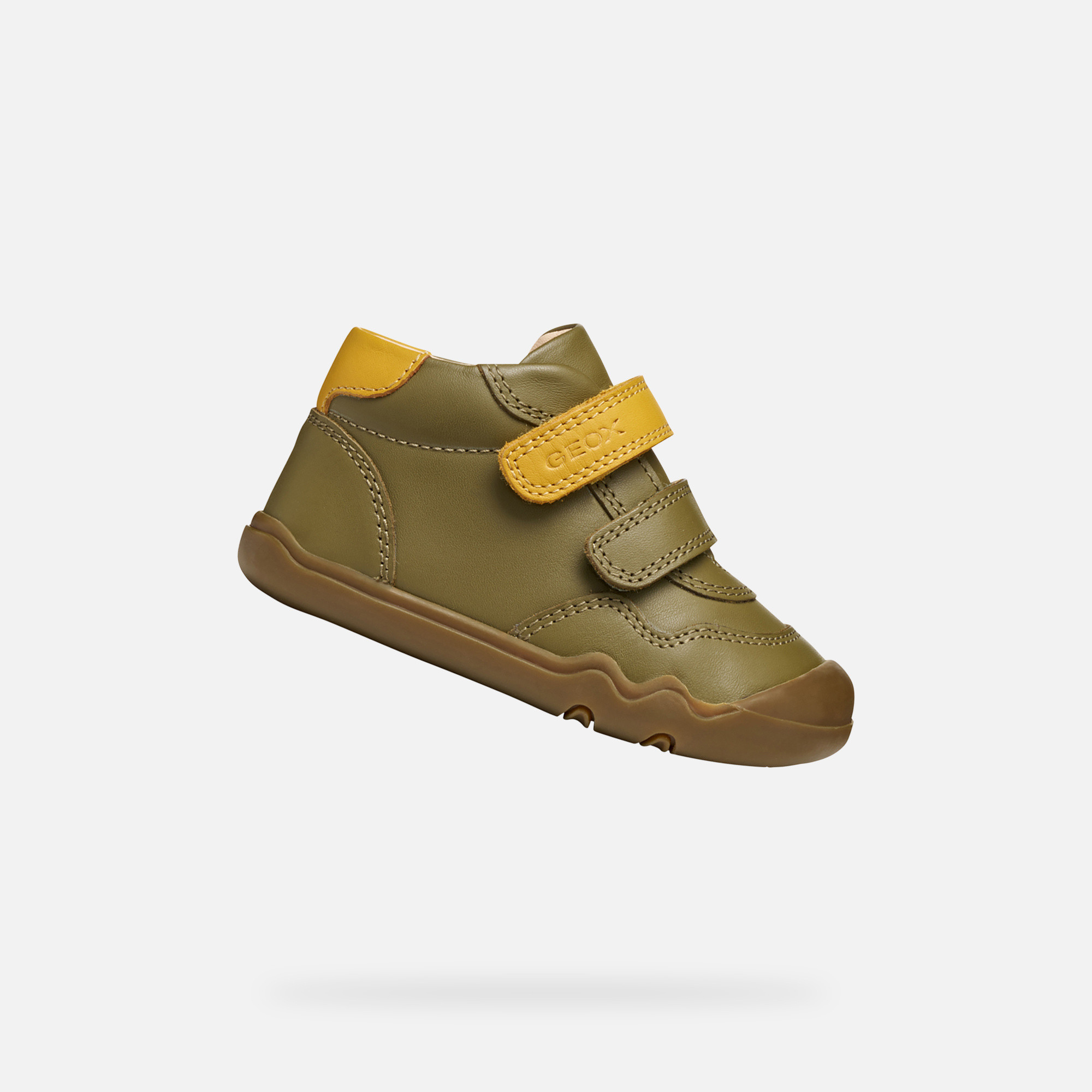 Boys First Steps Geox Steppieup Khaki - Boys