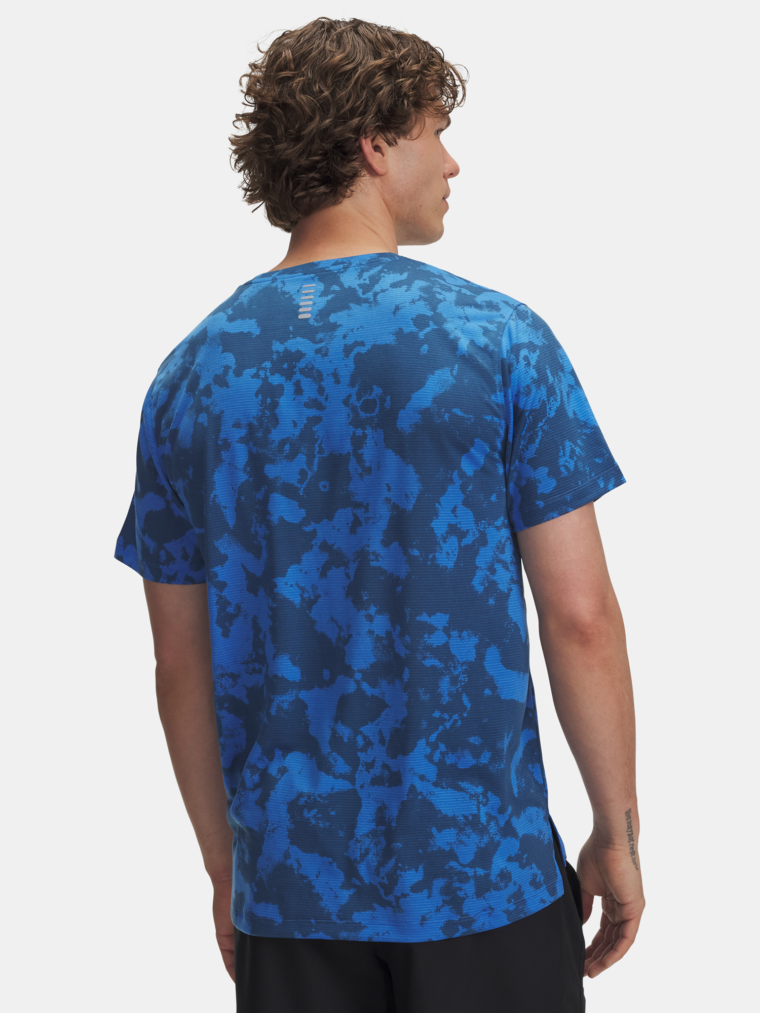 Men's T-shirt Under Armour UA Launch Printed SS-BLU - Men's