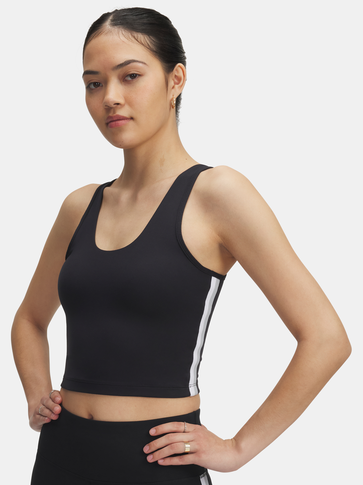 Womens tank top Under Armour UA Motion Sport Tape Tank-BLK - Womens