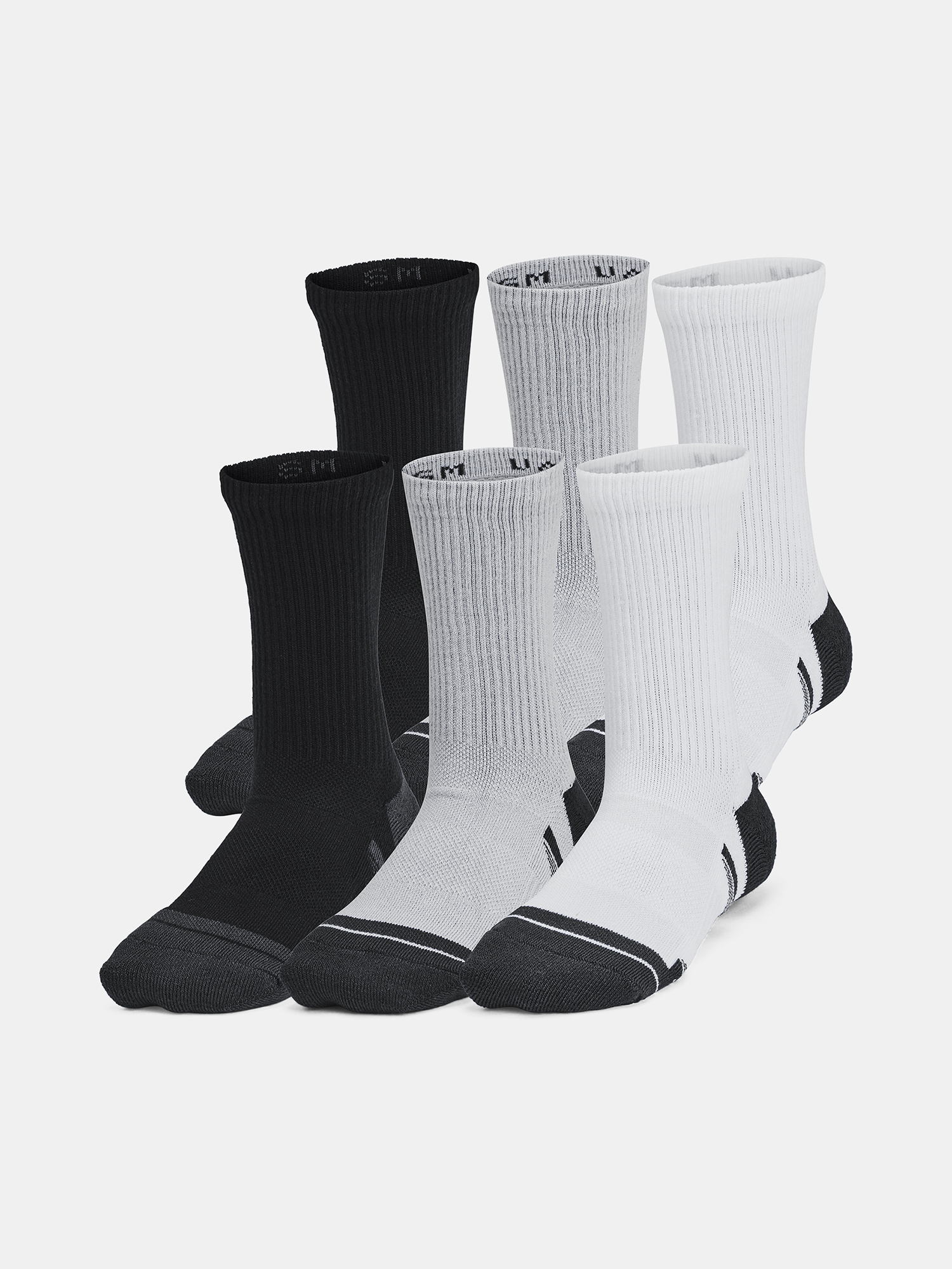 Under Armour Unisexové Ponožky Y UA Perf Tech 6pk Crew - Unisex