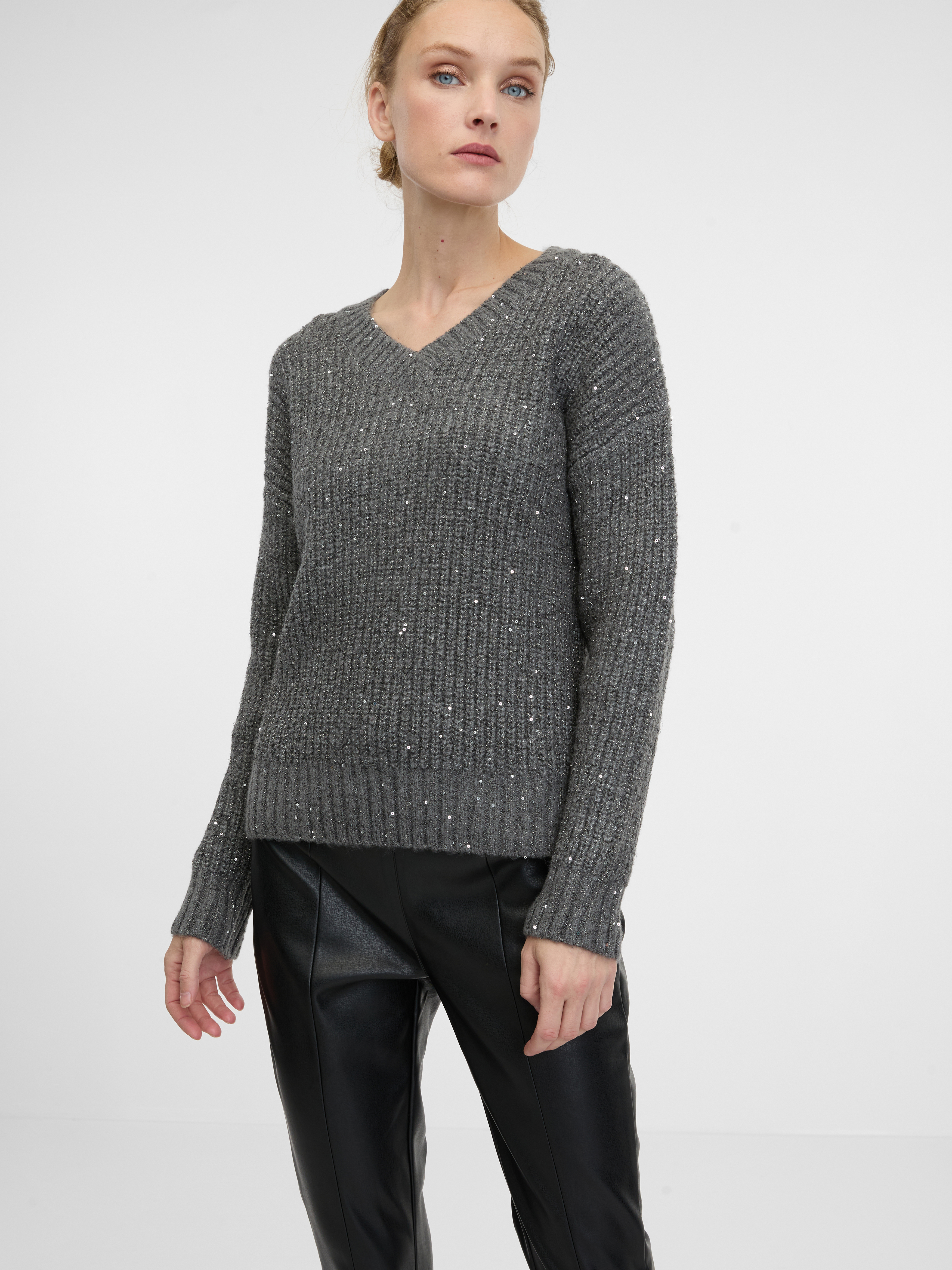 Black women's leatherette trousers ORSAY - Women's