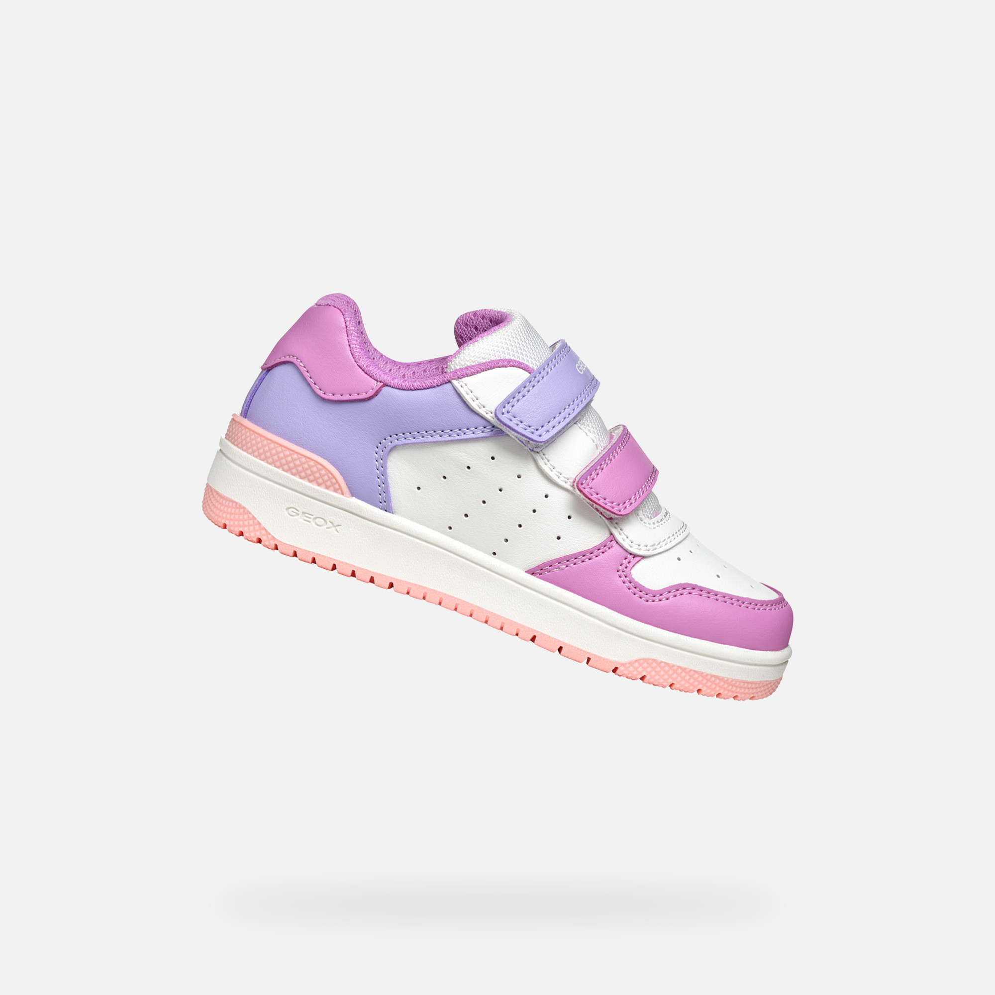 White Girls Geox Washiba Sneakers - Girls