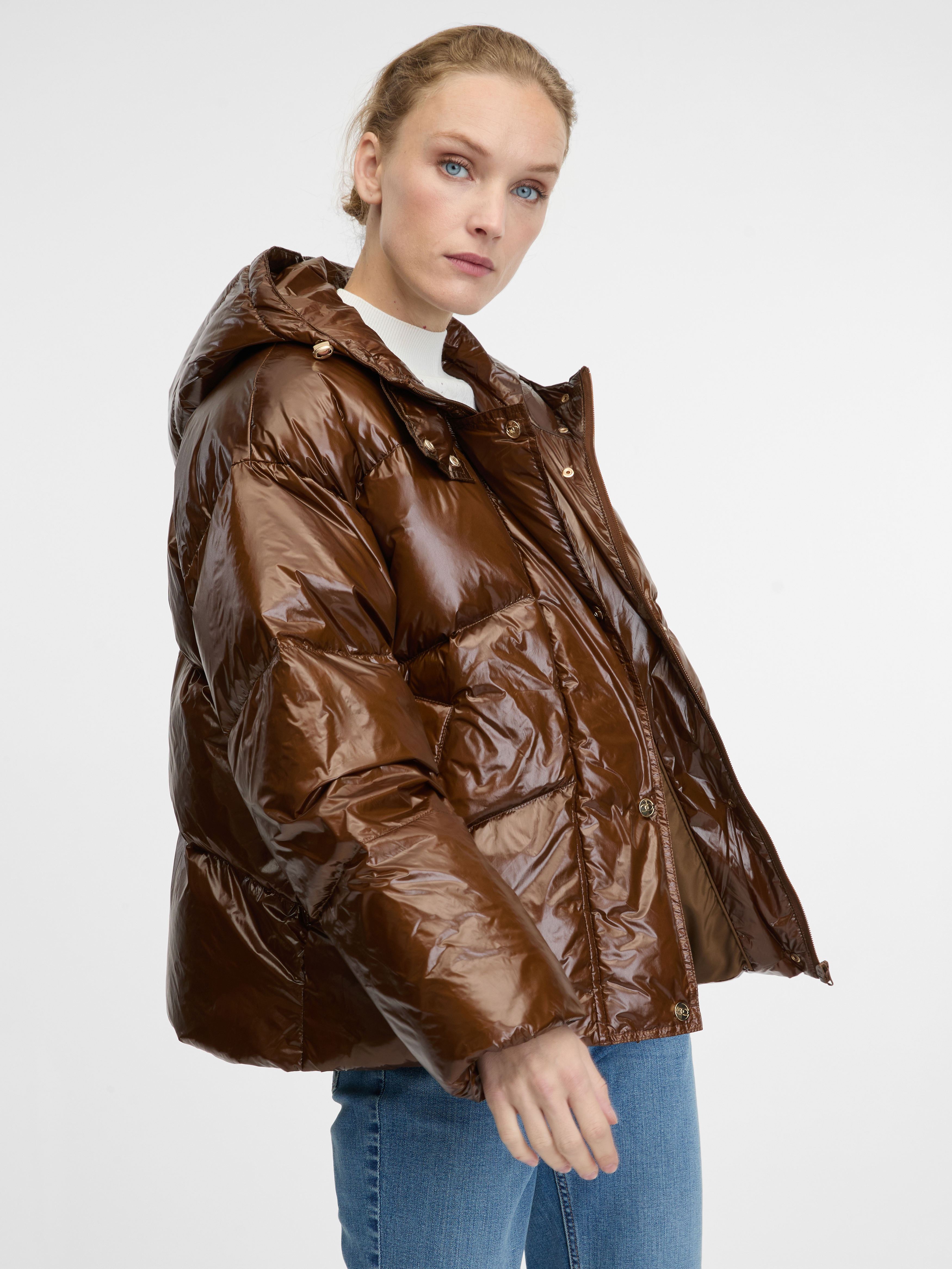 Brown womens winter jacket ORSAY - Womens