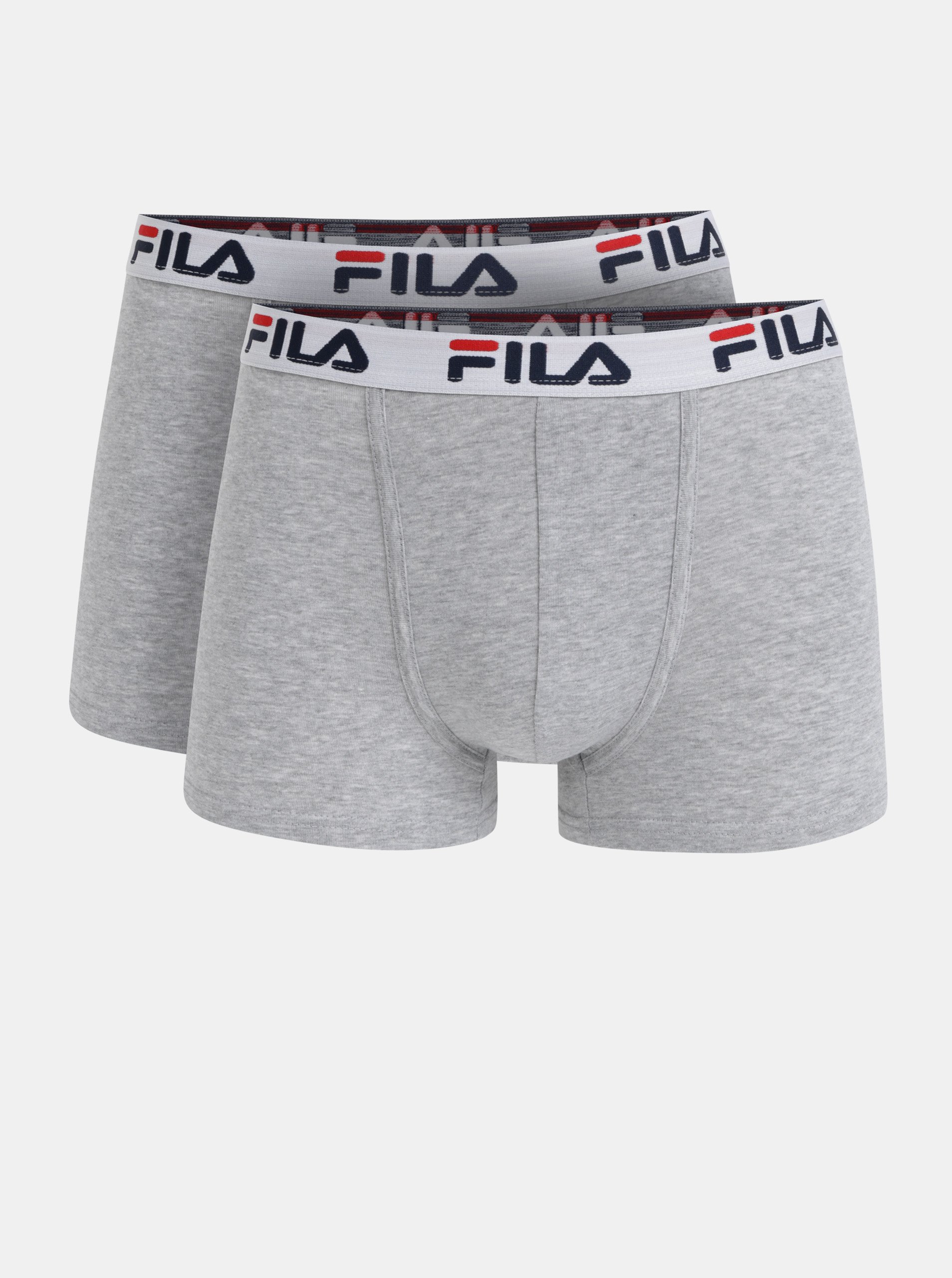 Set Of Two Grey Annealed BOXERS FILA Boxers