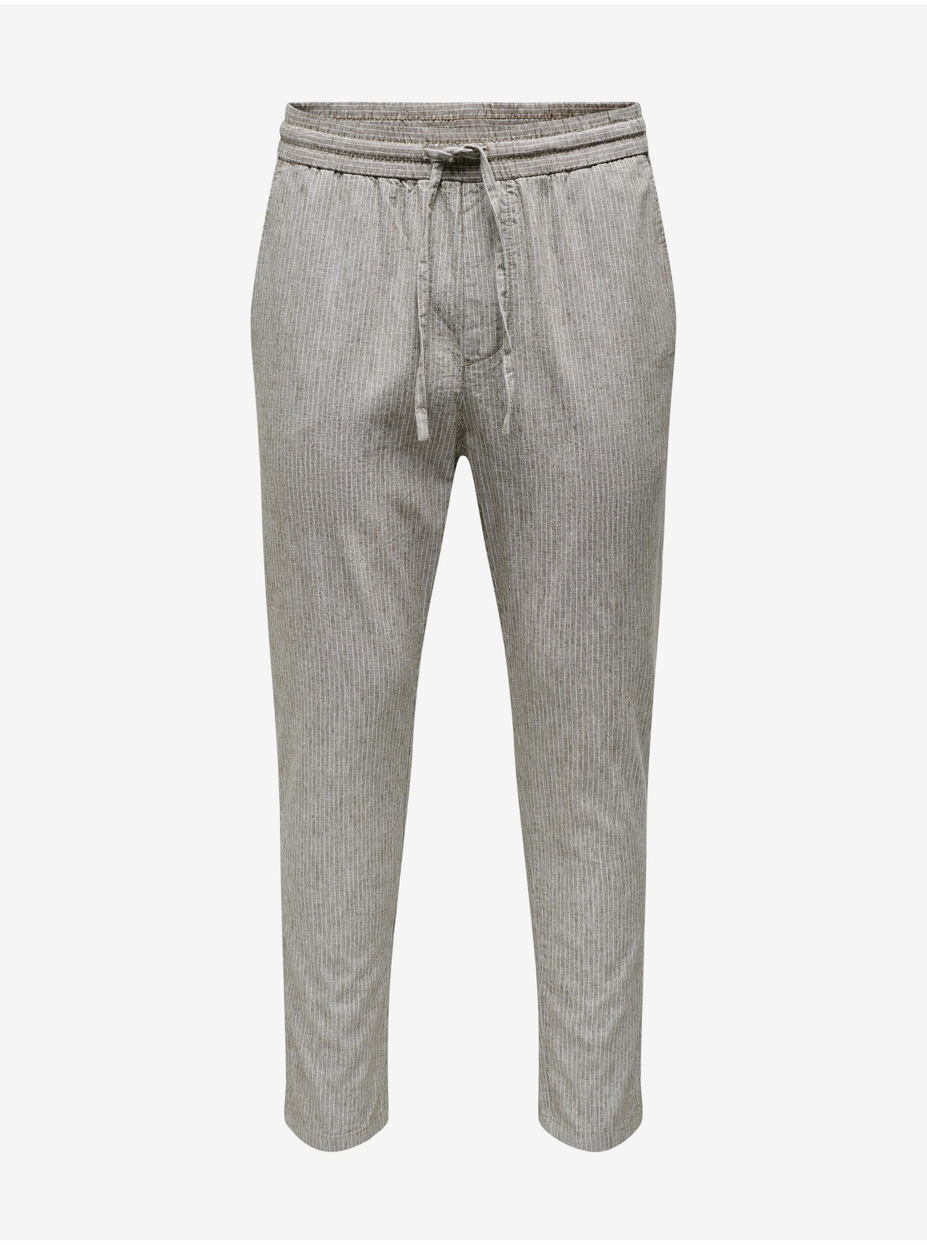 Pantaloni casual pentru barbati ONLY &amp; SONS - gri deschis