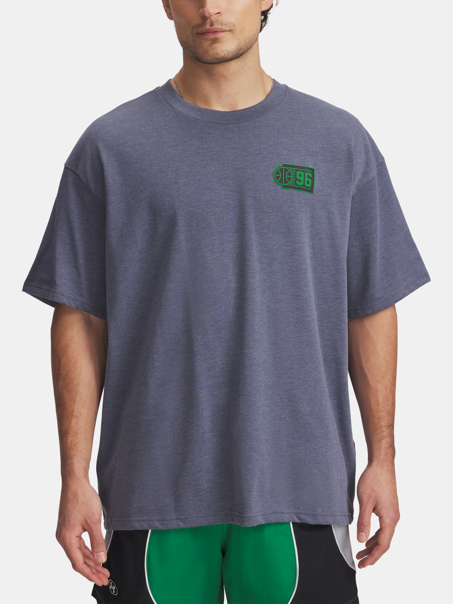 Mens T-shirt Under Armour UA M HWT Hoops Courtside SS - Mens
