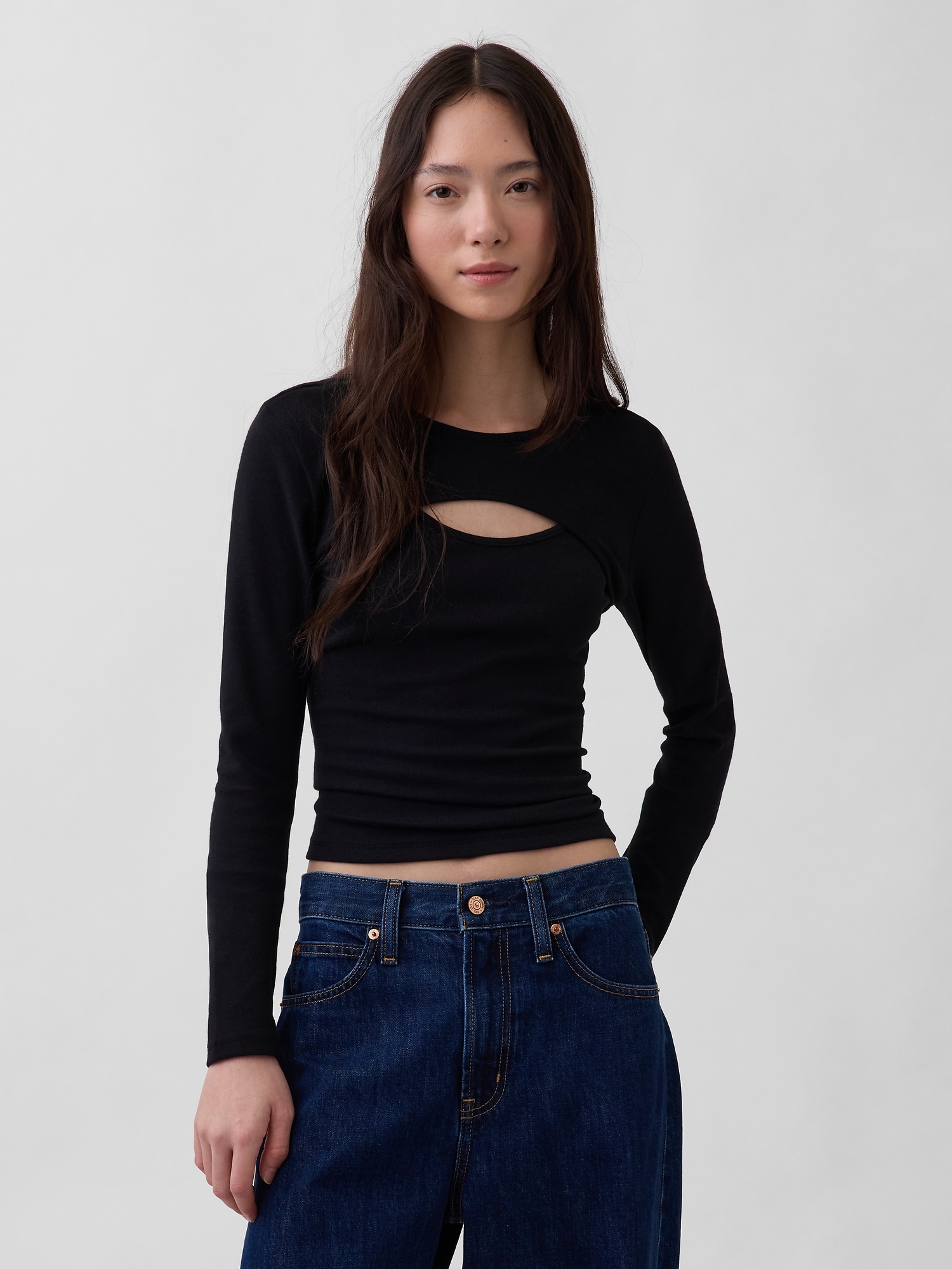 GAP Tričko s dlouhým rukávem - Dámské