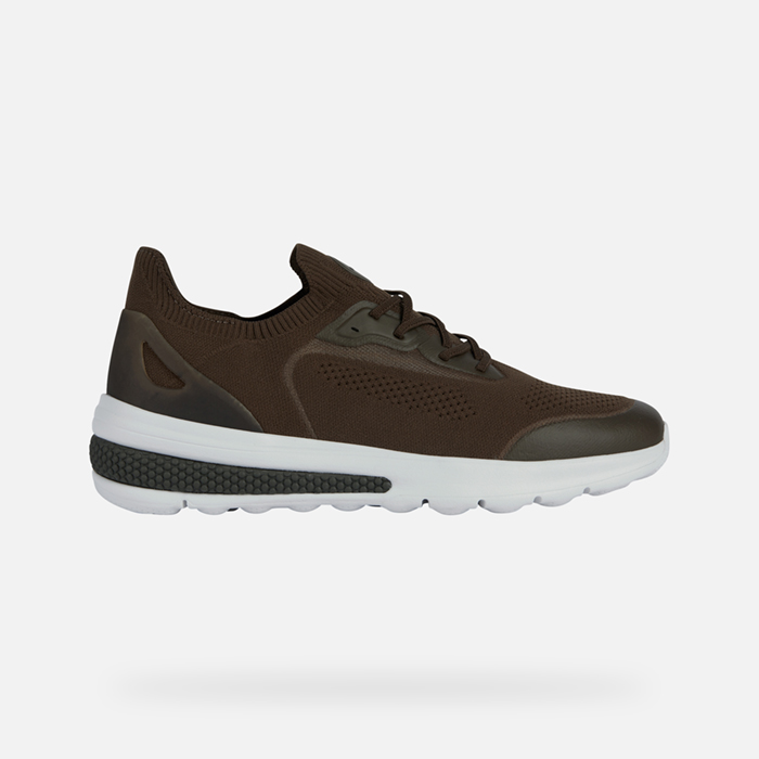 Khaki men&#039;s sneakers Geox Spherica actif - Men&#039;s