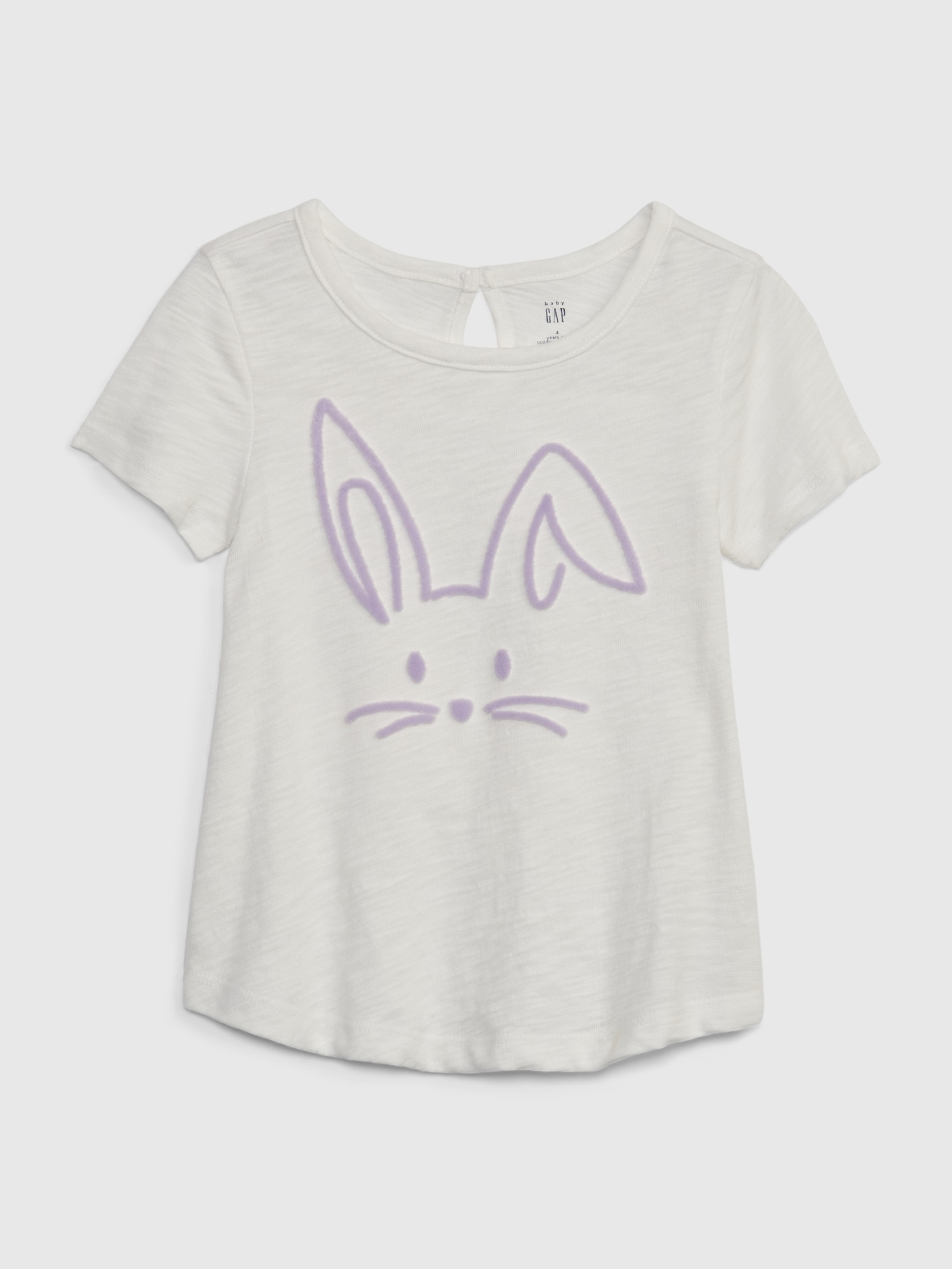 GAP Kids T-shirt Organic Hare - Girls