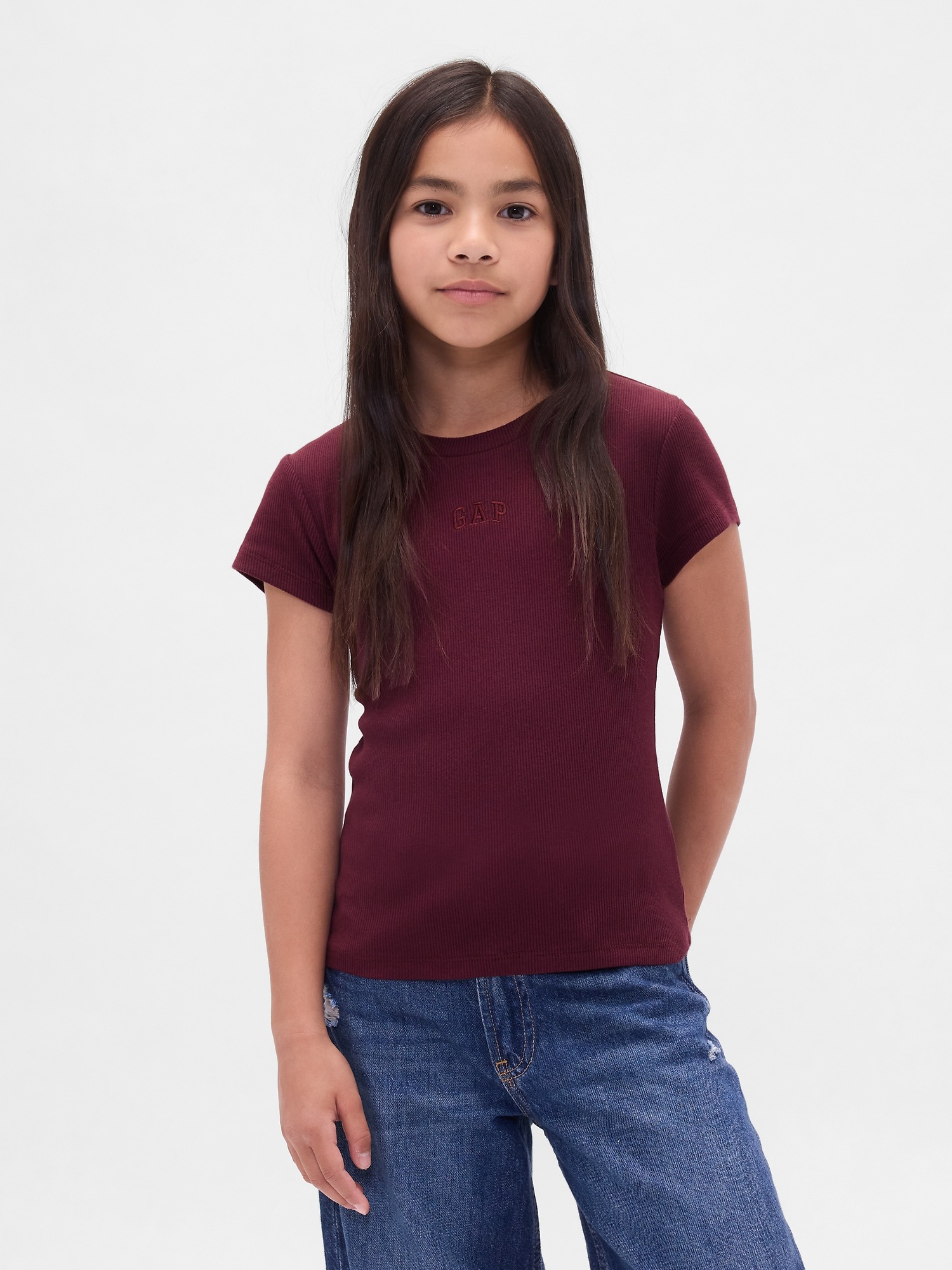 GAP Children's Ribbed T-Shirt - Girls