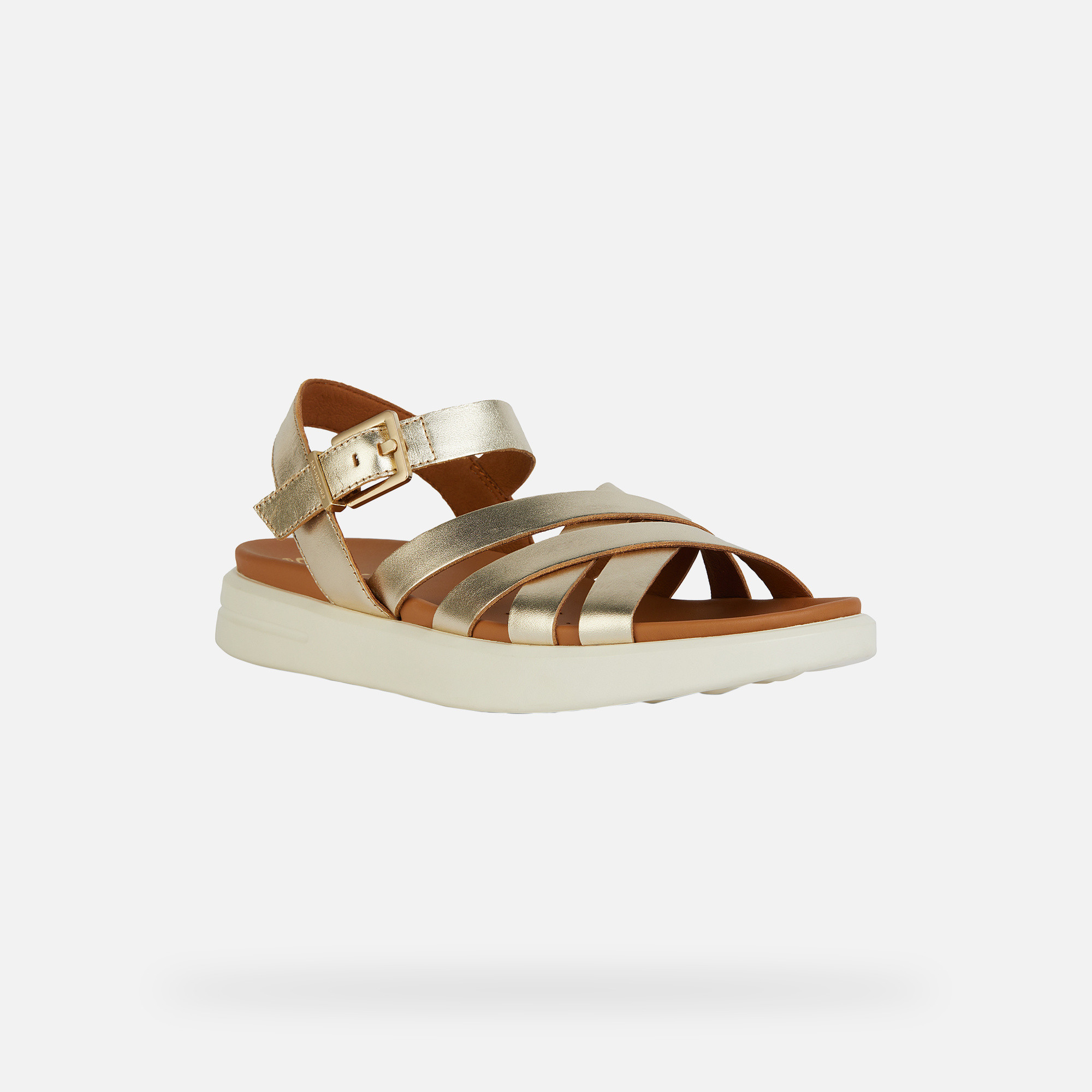 Gold women's sandals Geox XAN2S - Women's