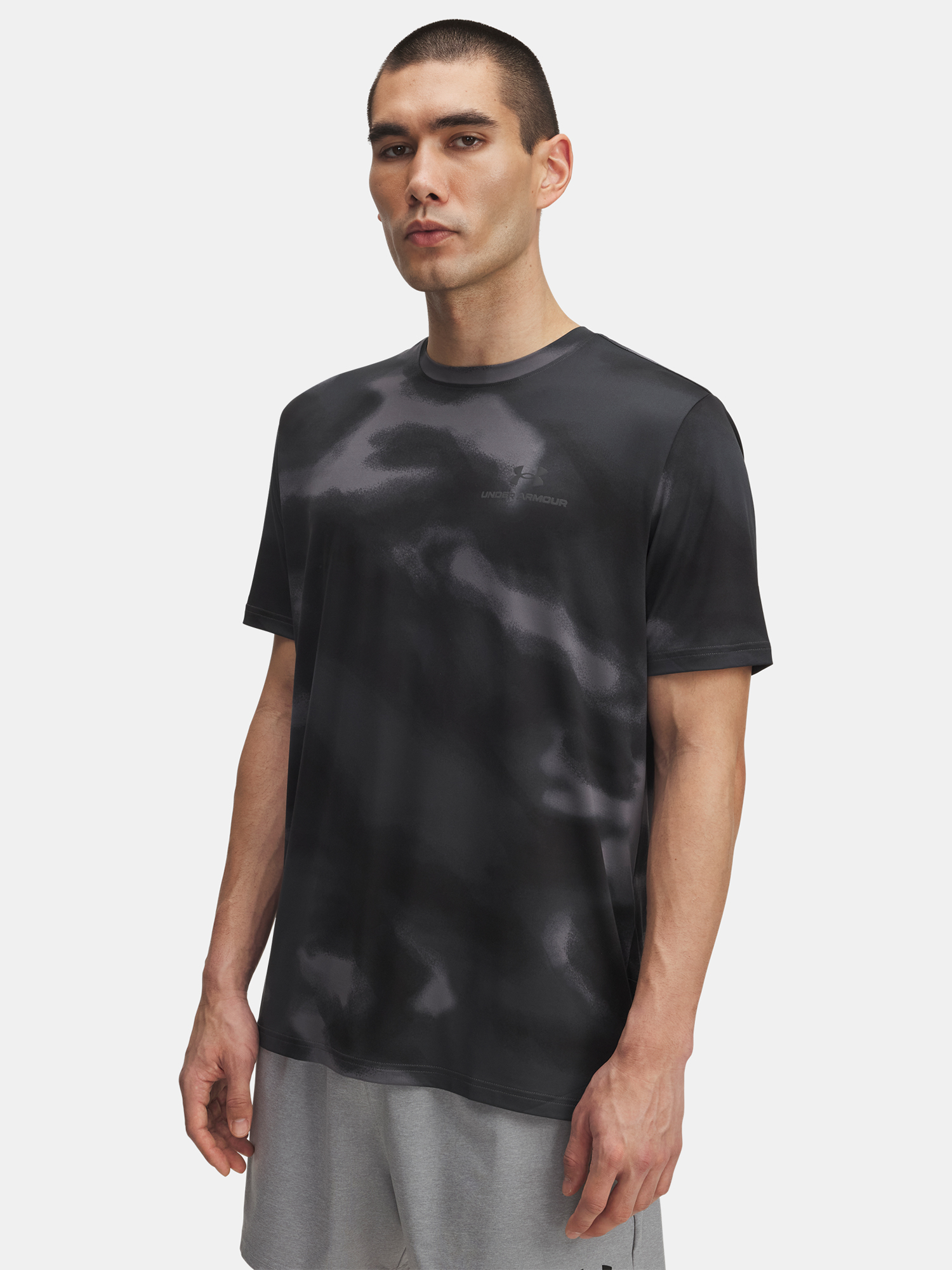 Mens T-shirt Under Armour Vanish Energy Printed SS-BLK - Mens