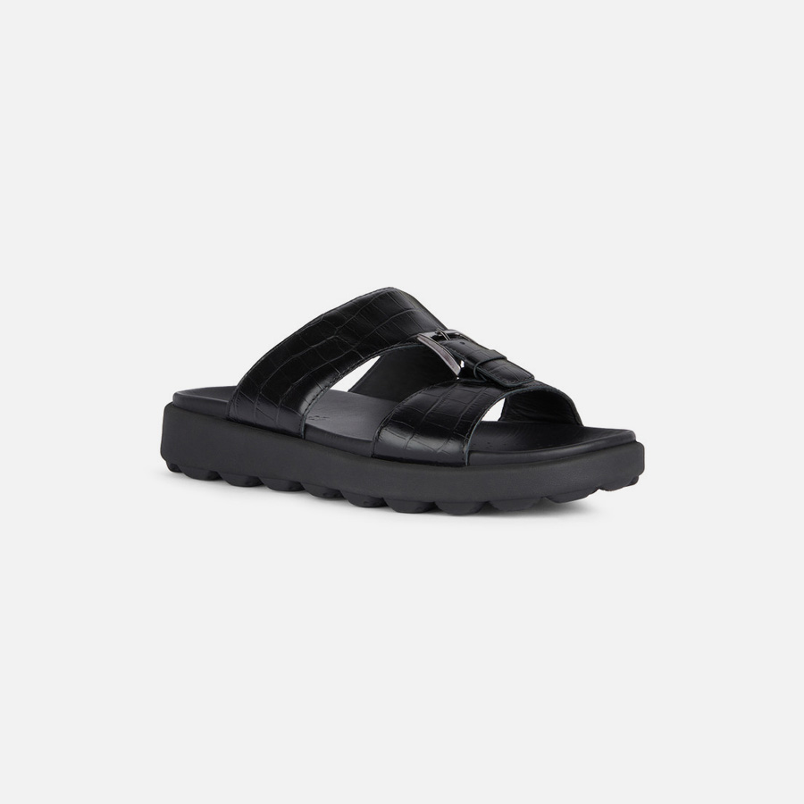 Black men&#039;s slippers Geox Spherica Ec6 - Men&#039;s
