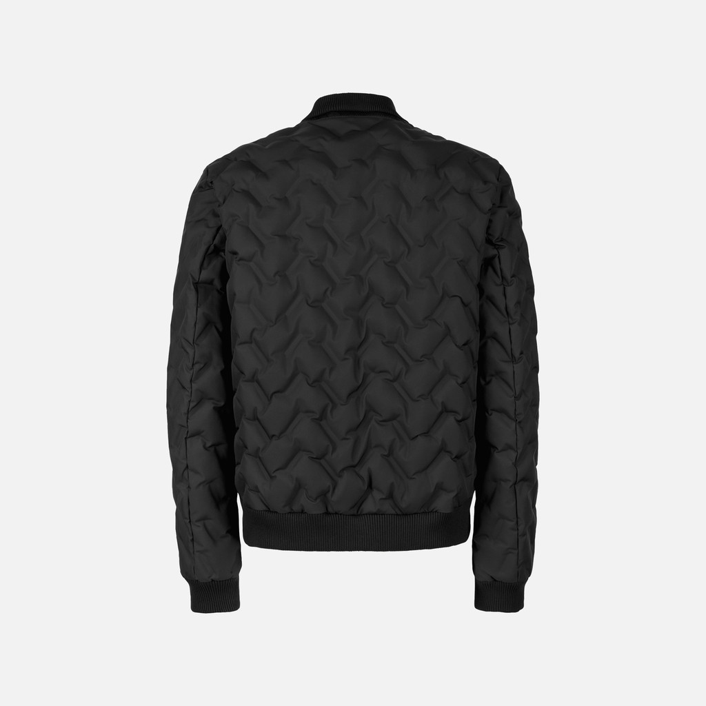 Men&#039;s Black Bomber Jacket Geox Spherica - Mens