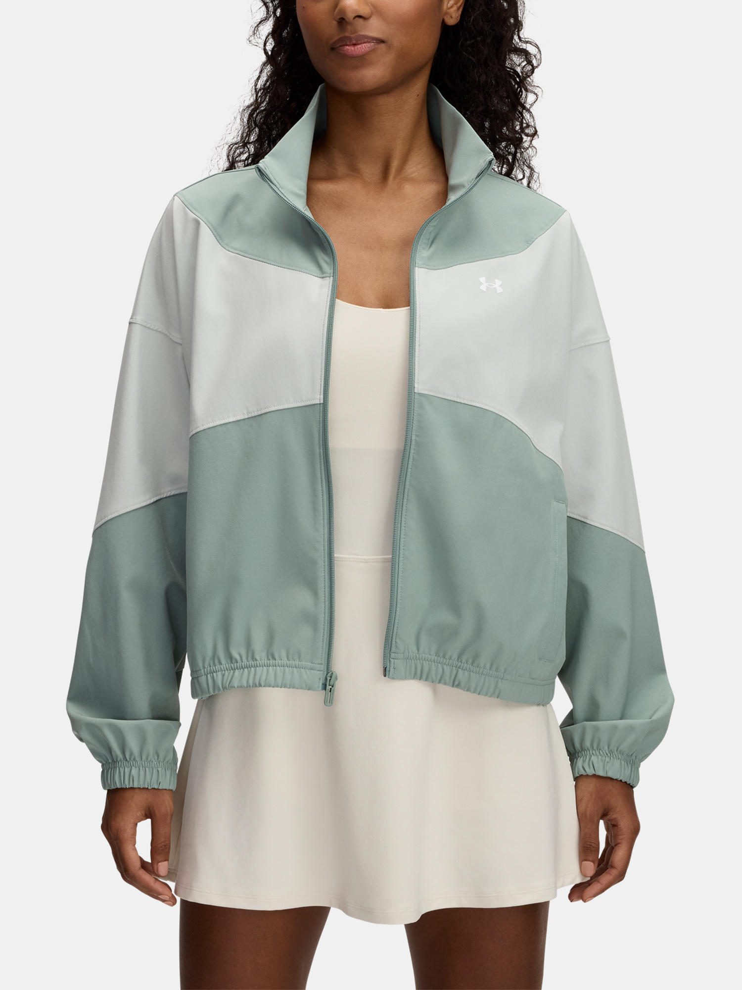 Womens Under Armour UA Rival Woven Jacket - Womens