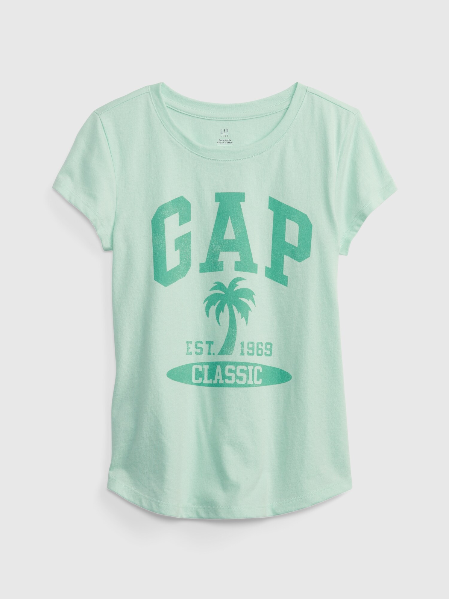 GAP Kids T-shirt Organic Logo - Girls