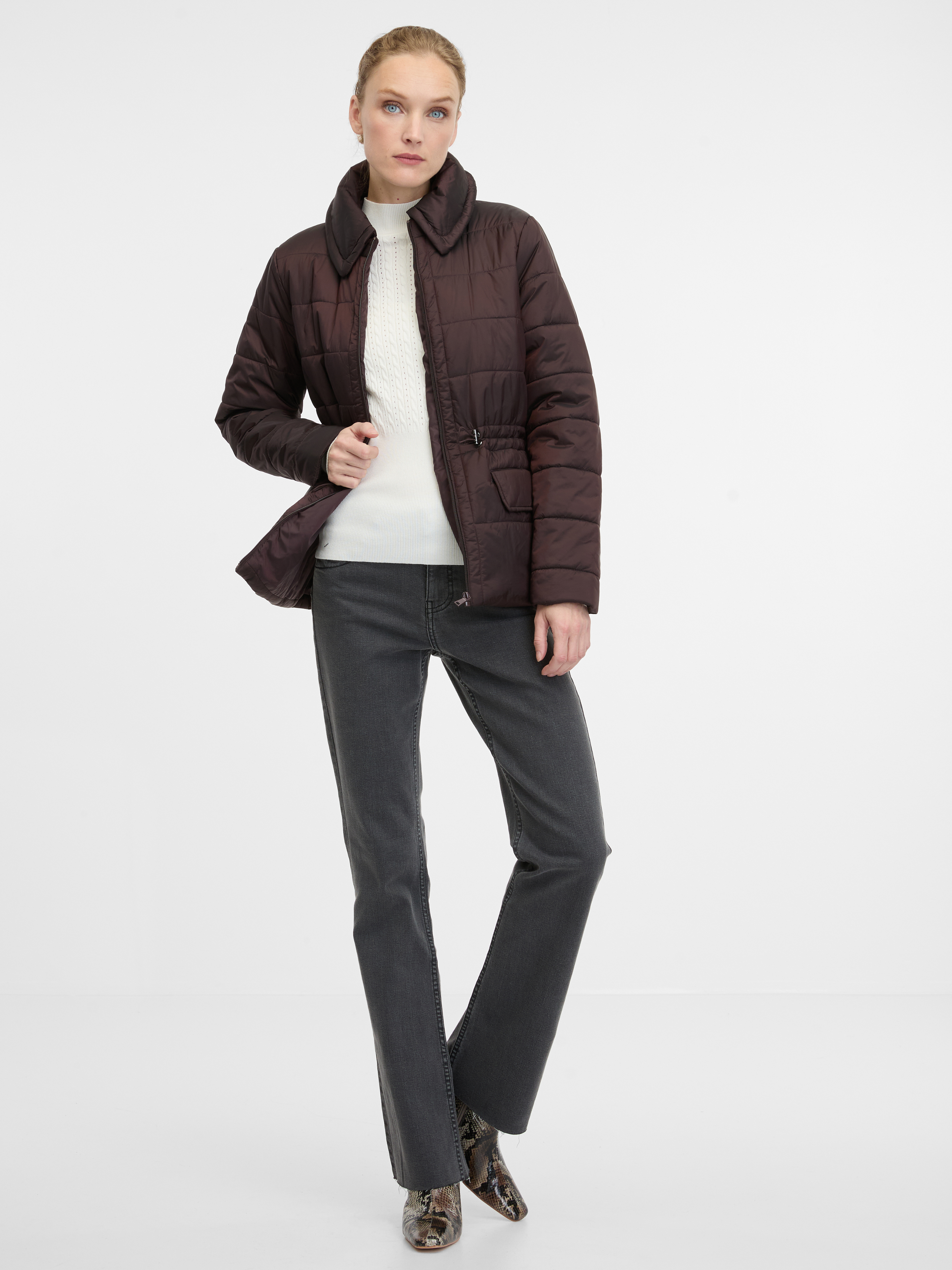 Brown women's winter jacket ORSAY - Women's