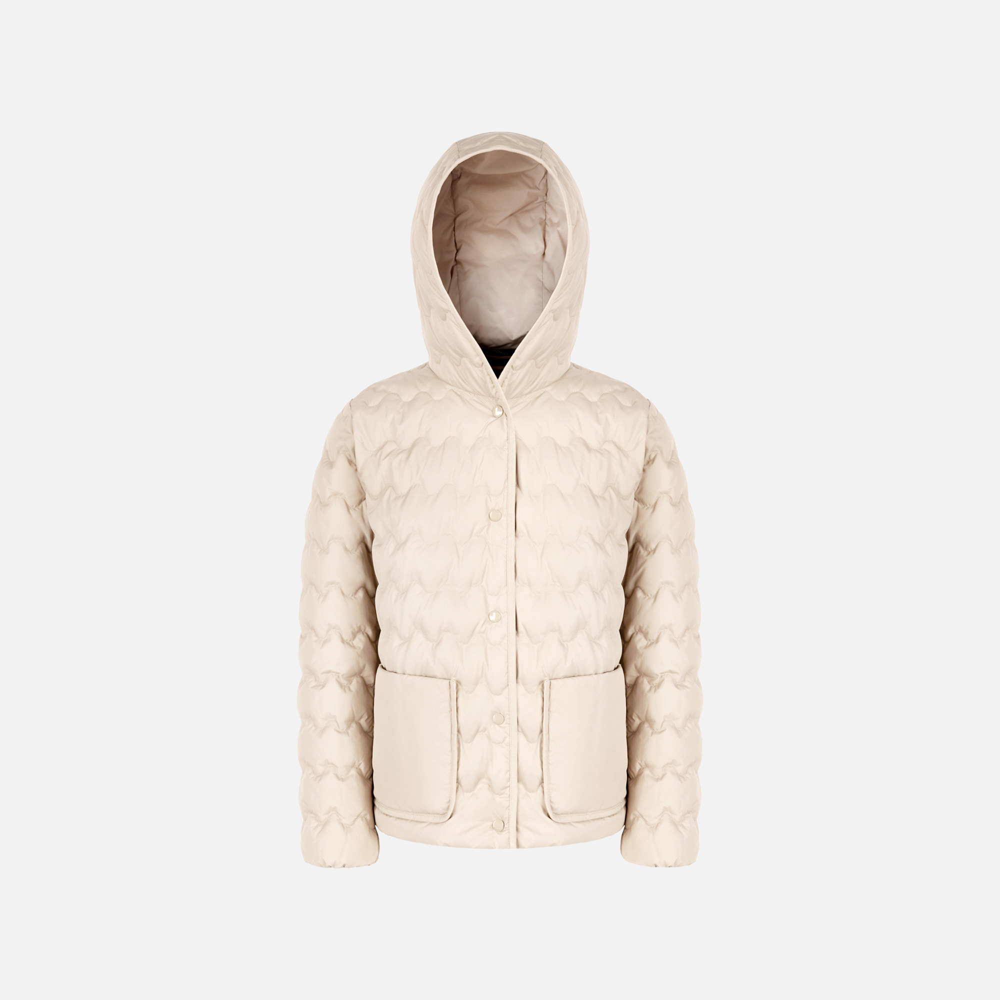 Cream women&#039;s down jacket Geox Myluse - Women&#039;s