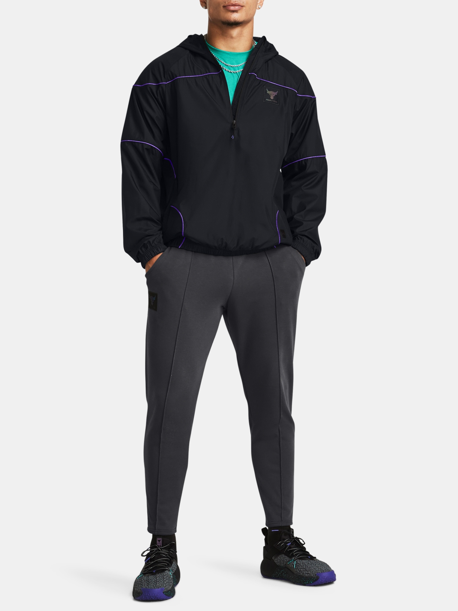 Under Armour Jacket Pjt Rock Anorak Jacket-BLK - Men