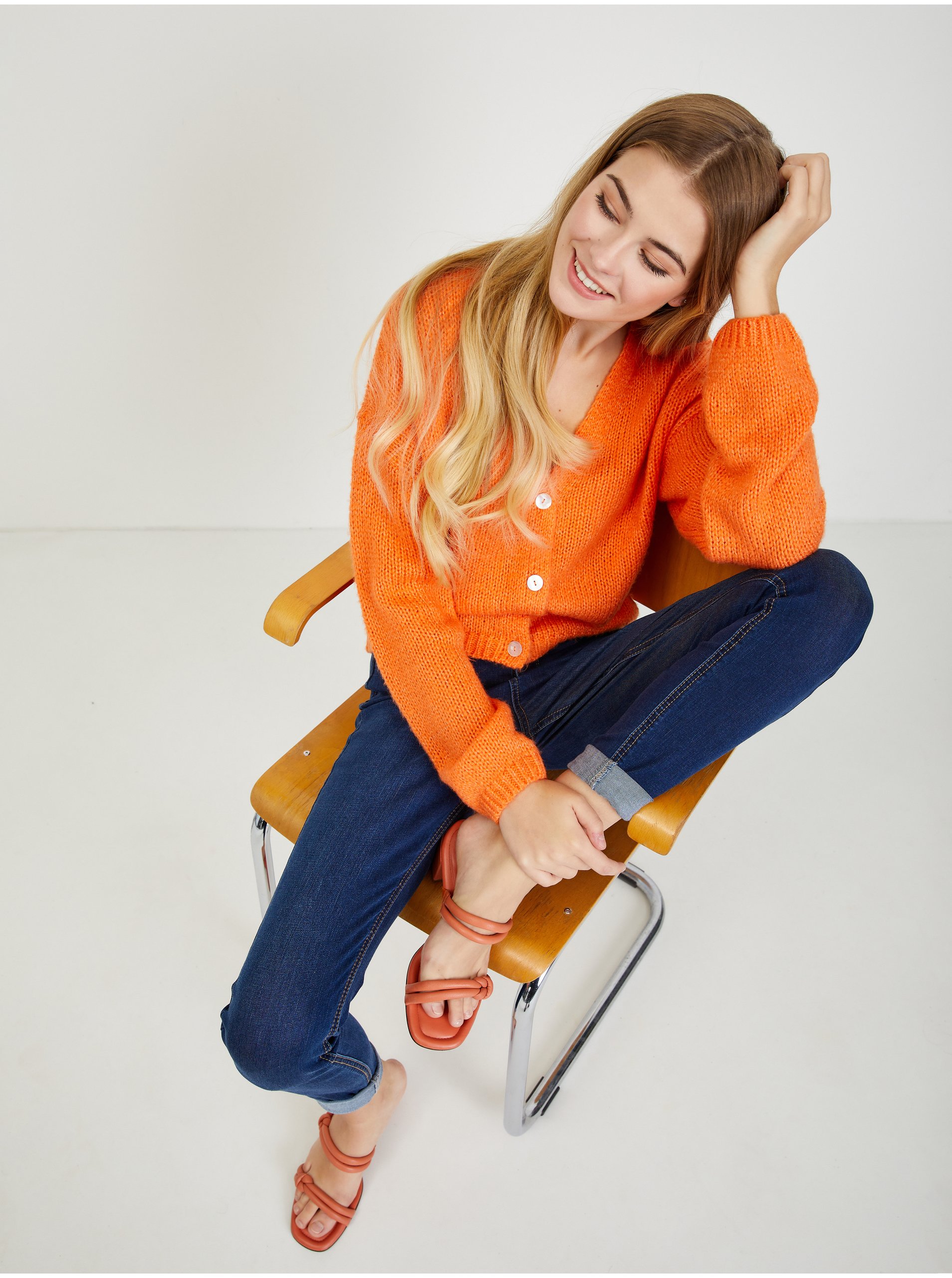 Cardigane pentru femei ORSAY - oranj