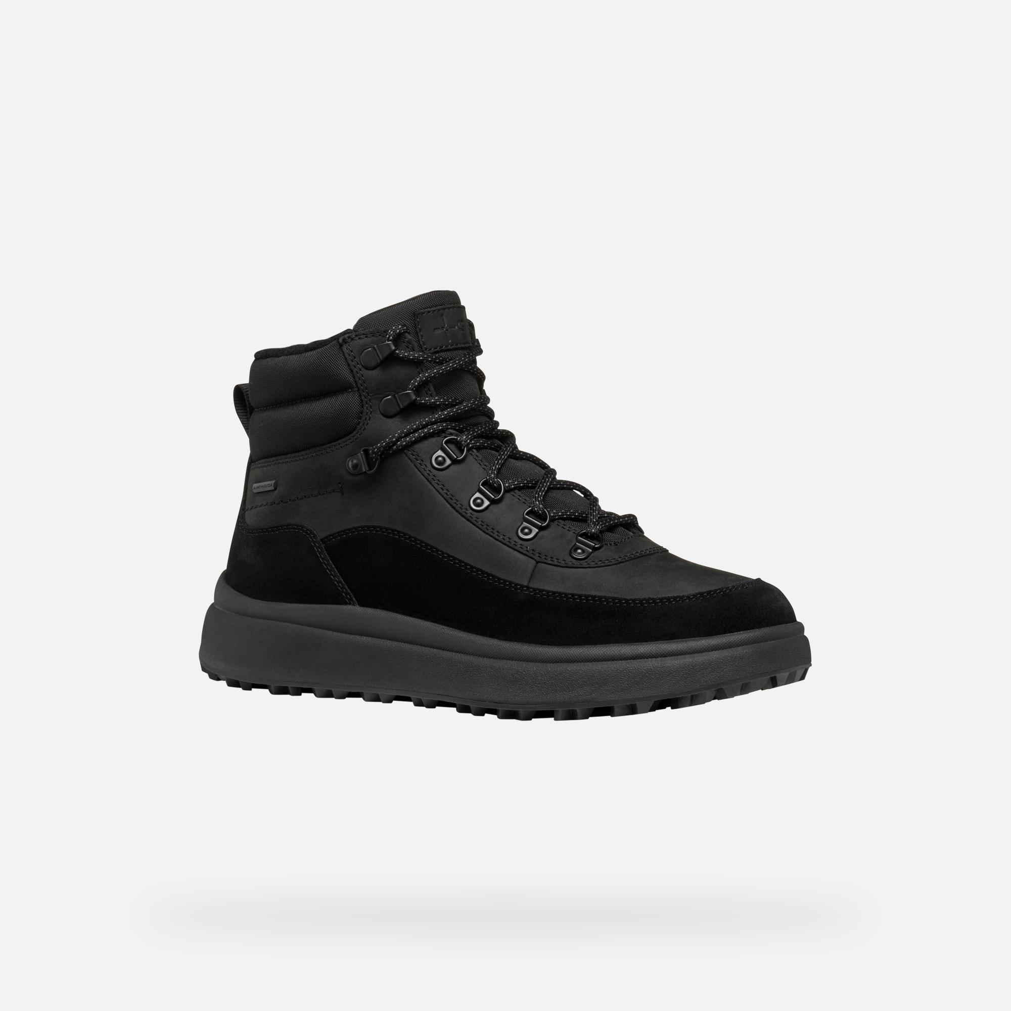 Black men&#039;s ankle shoes Geox Granito + Grip B A - Men&#039;s