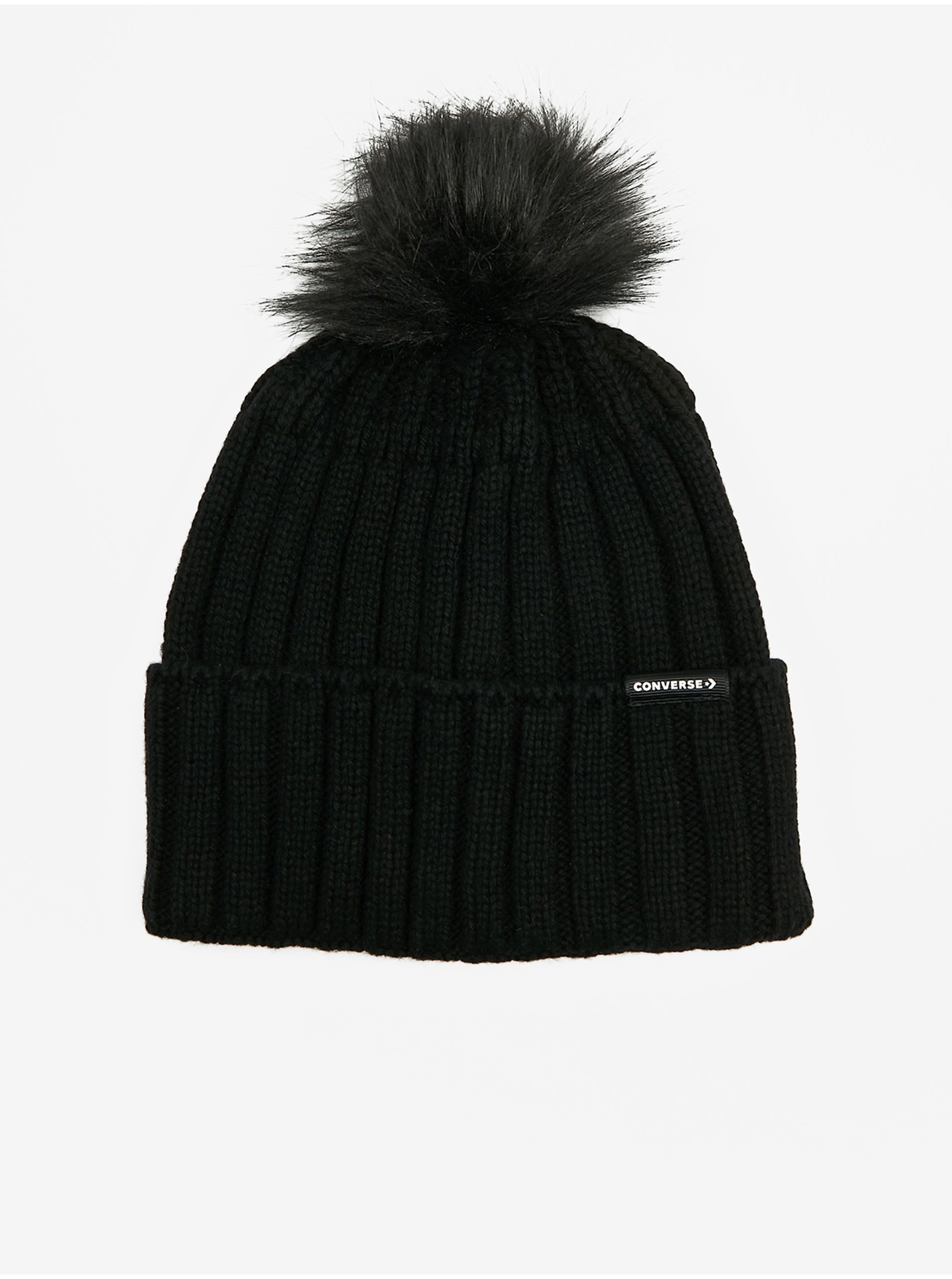 Black beanie with wool Converse - Ladies