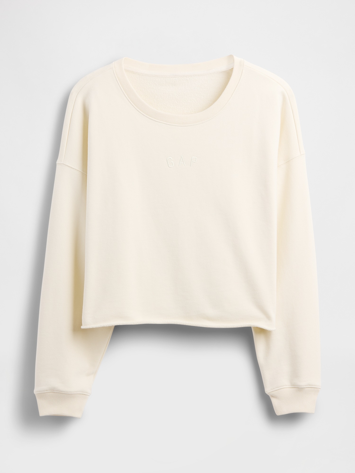 GAP Oversize Crop Sweatshirt Heavyweight - Ladies