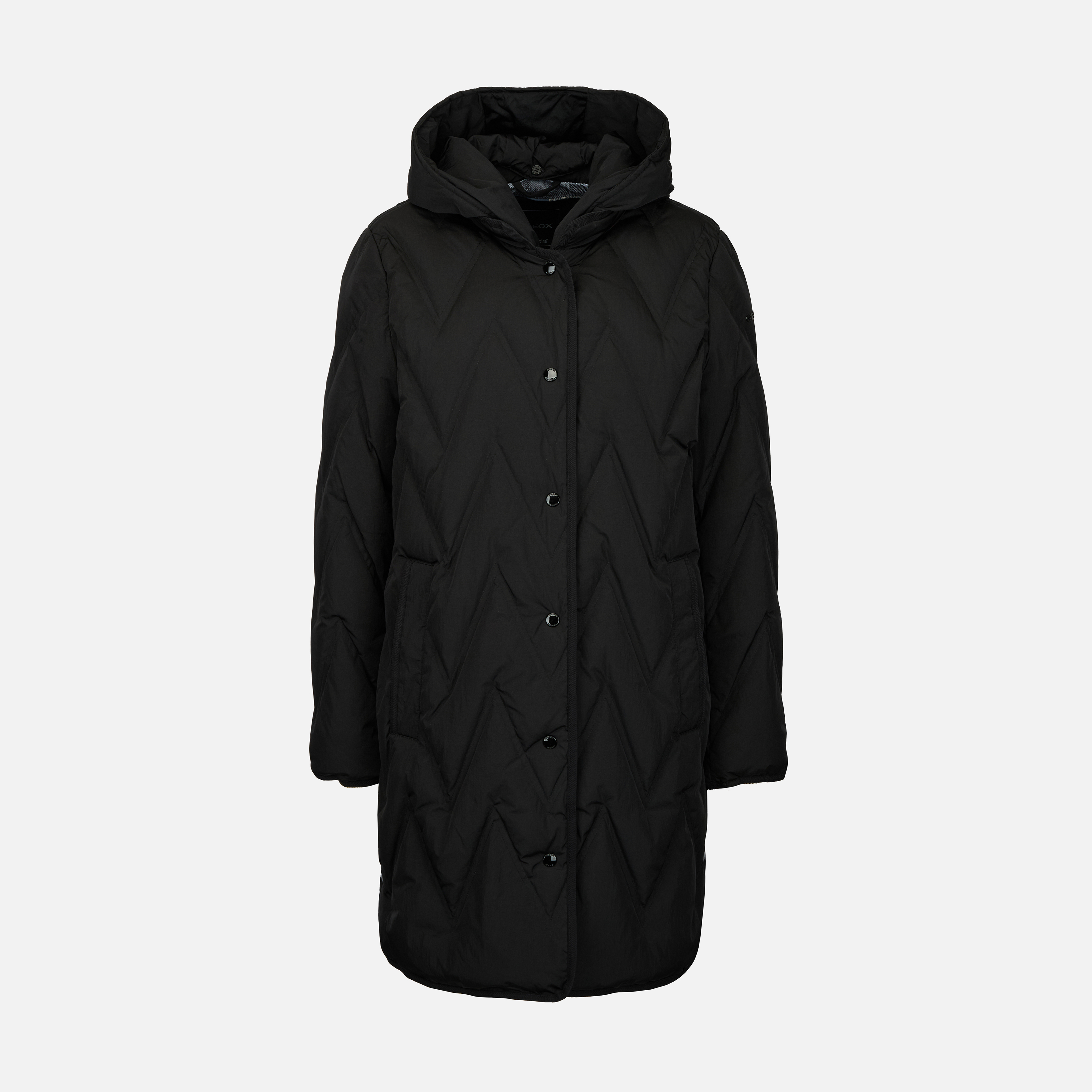 Čierna dámska páperová bunda Geox Plummery